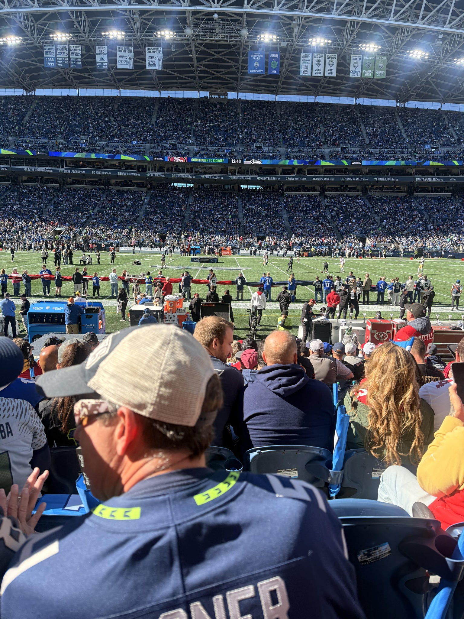Real Fan View taken from Section 109 at Lumen Field by Jennifer M