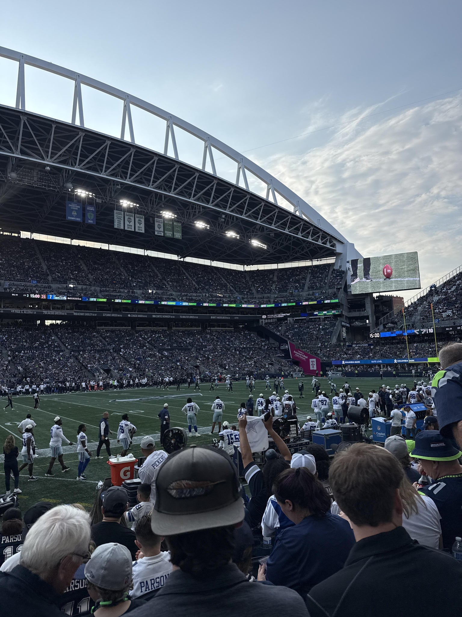 Real Fan View taken from Section 111 at Lumen Field by Isaiah P