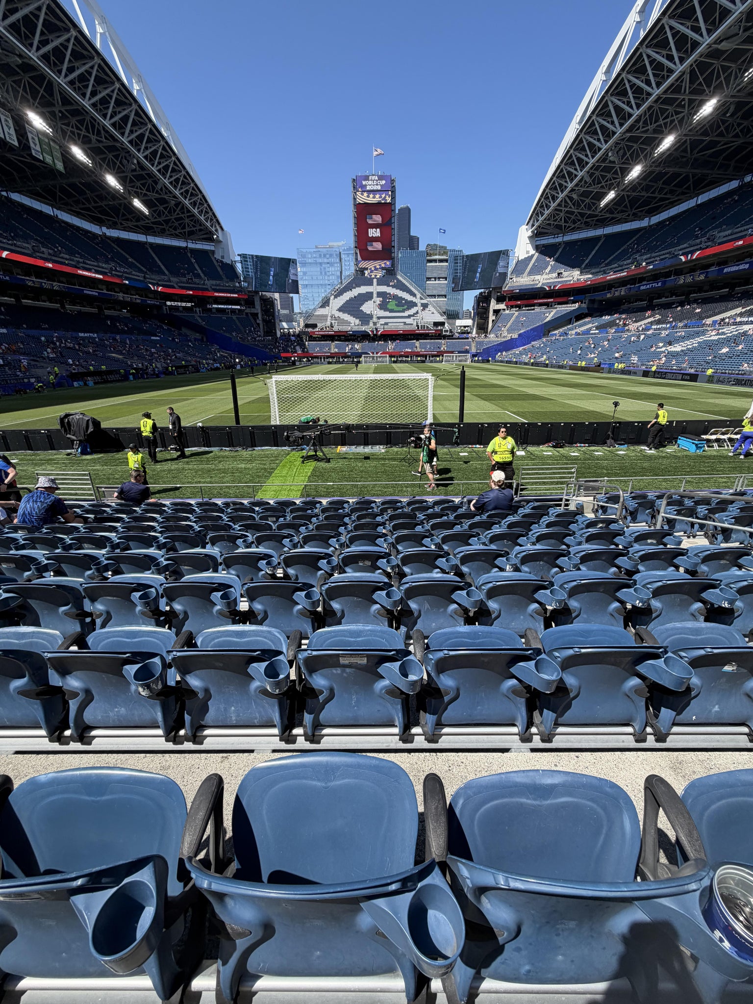 Real Fan View taken from Section 122 at Lumen Field by Damon G