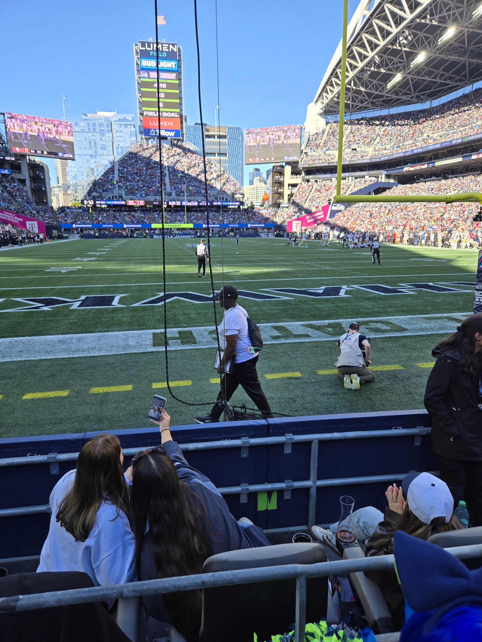 Real Fan View taken from Section 123 at Lumen Field by Sharri D