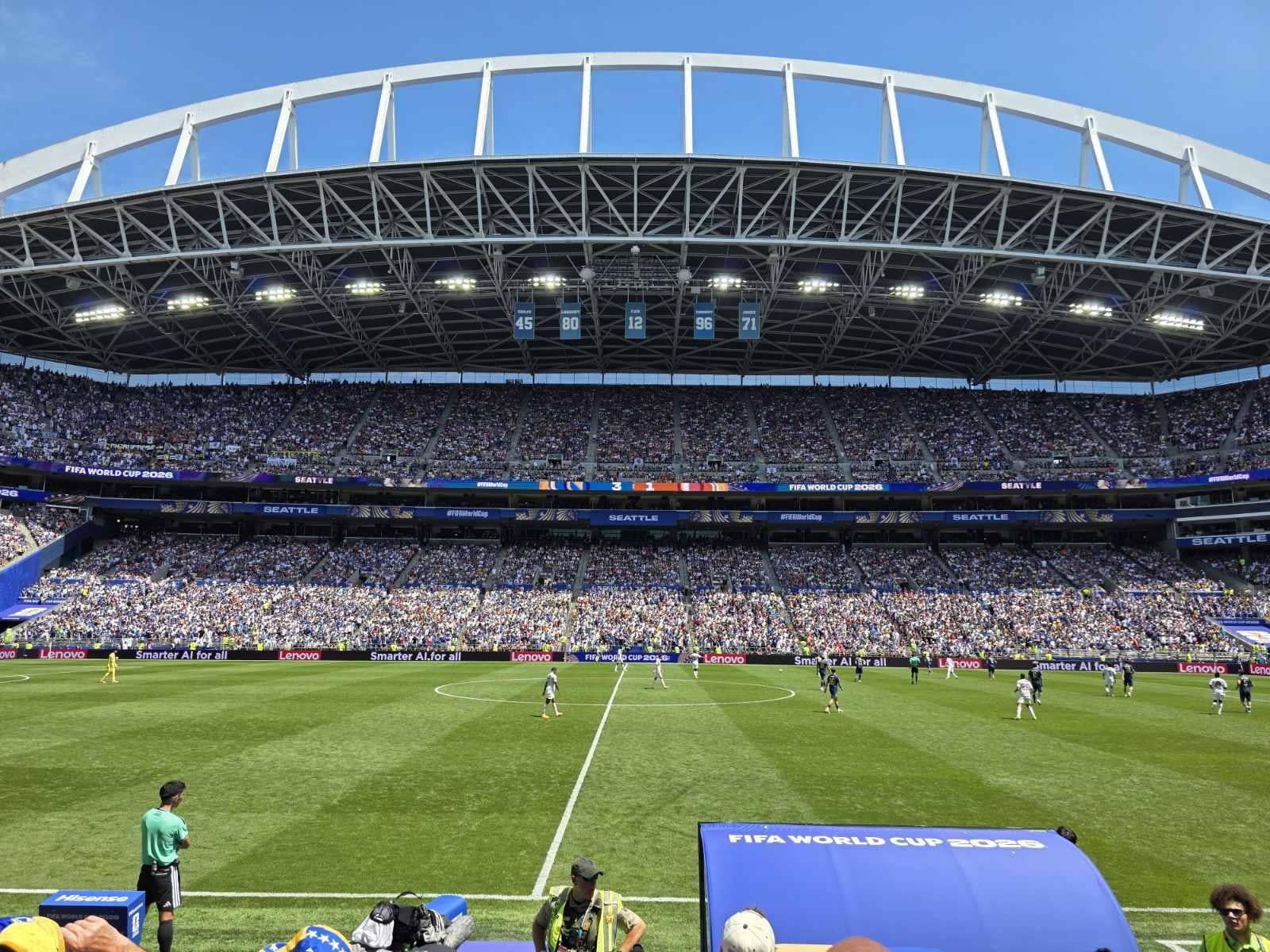 Real Fan View taken from Section 135 at Lumen Field by Anonymous User