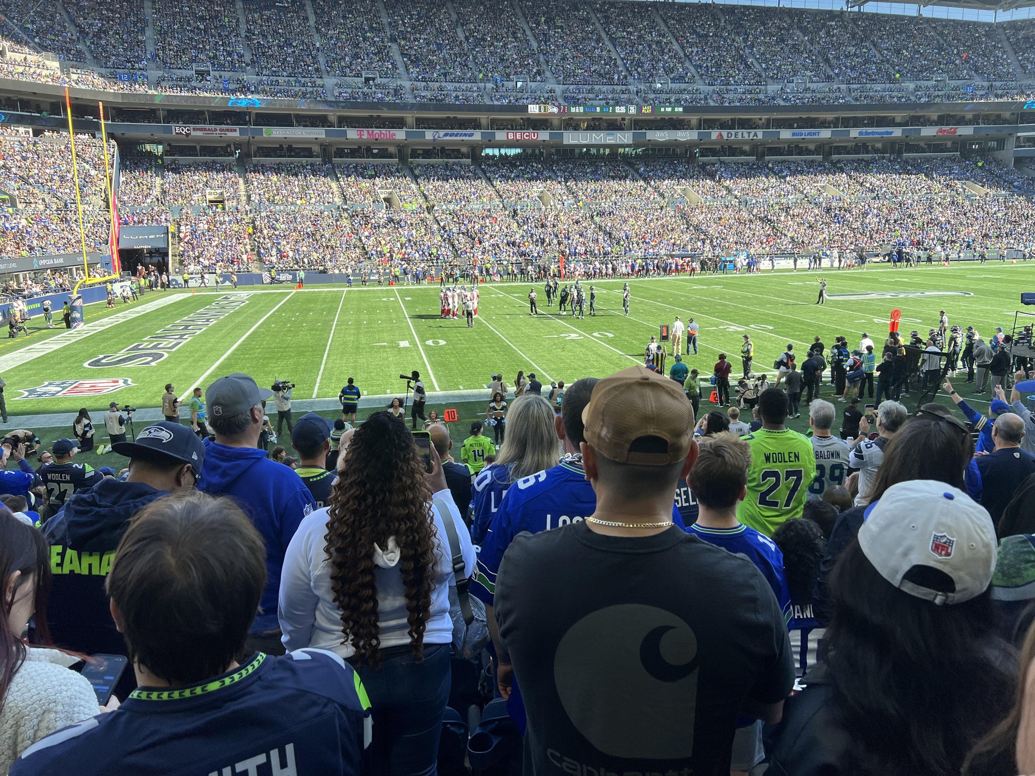 Real Fan View taken from Section 138 at Lumen Field by Luke B
