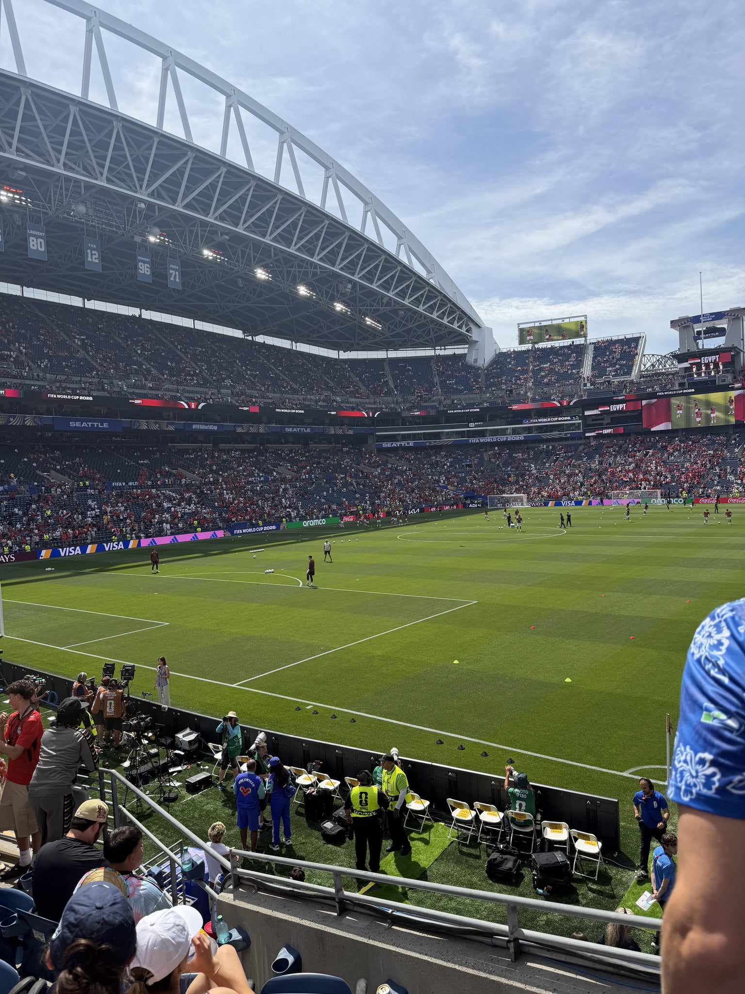 Real Fan View taken from Section 144 at Lumen Field by Mourisa B