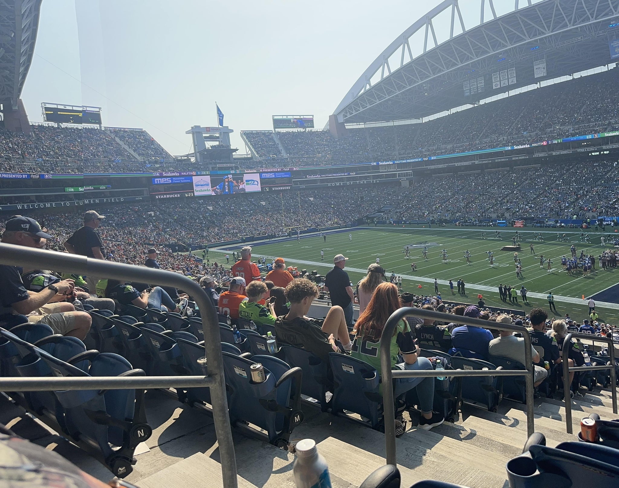 Real Fan View taken from Section 203 at Lumen Field by Theo K