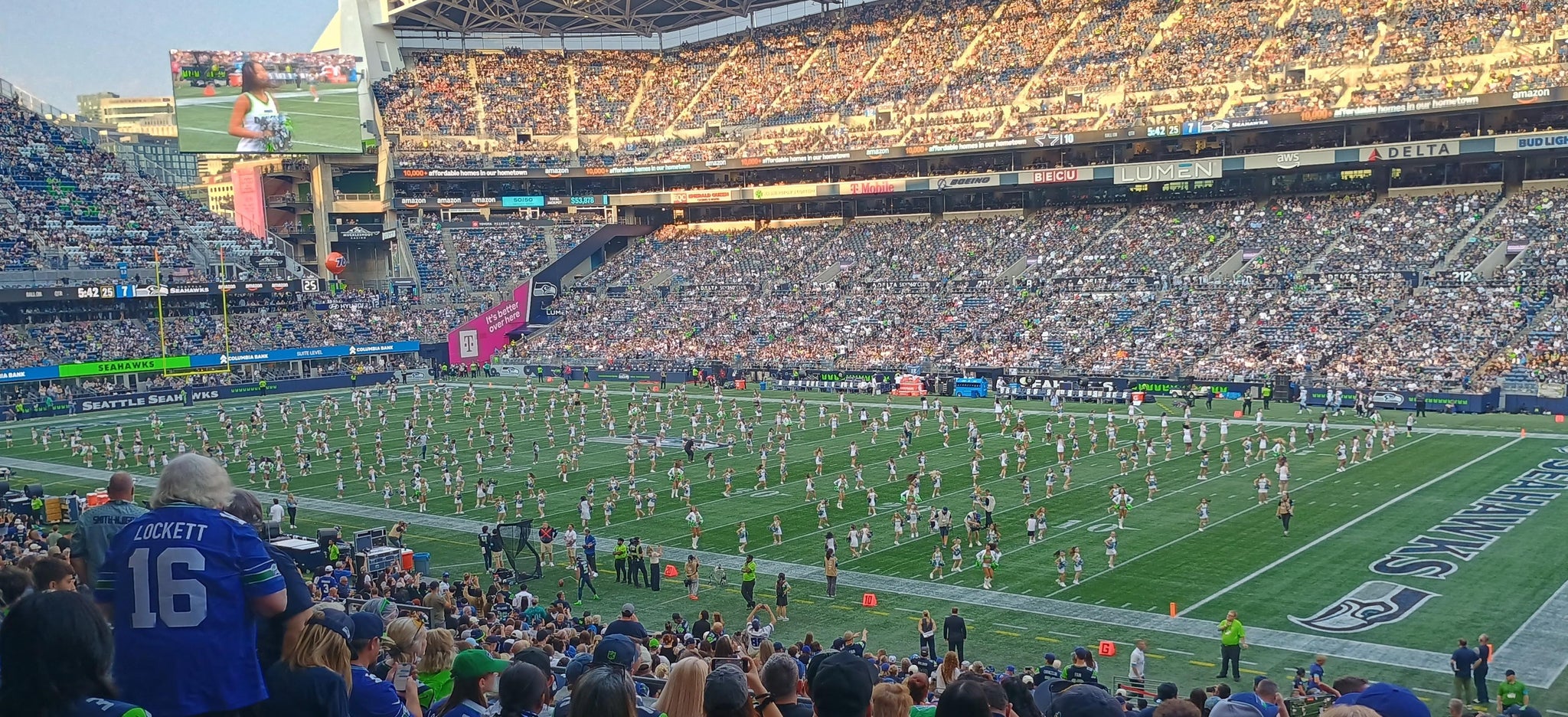 Real Fan View taken from Section 230 at Lumen Field by Nancy B