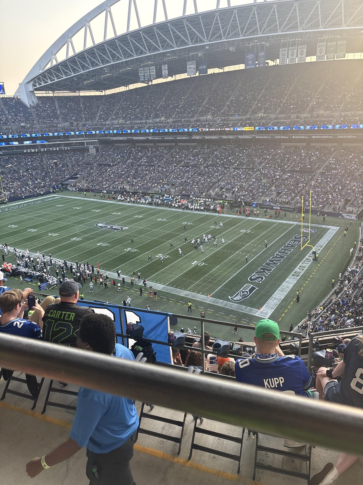 Real Fan View taken from Section 303 at Lumen Field by Laura A