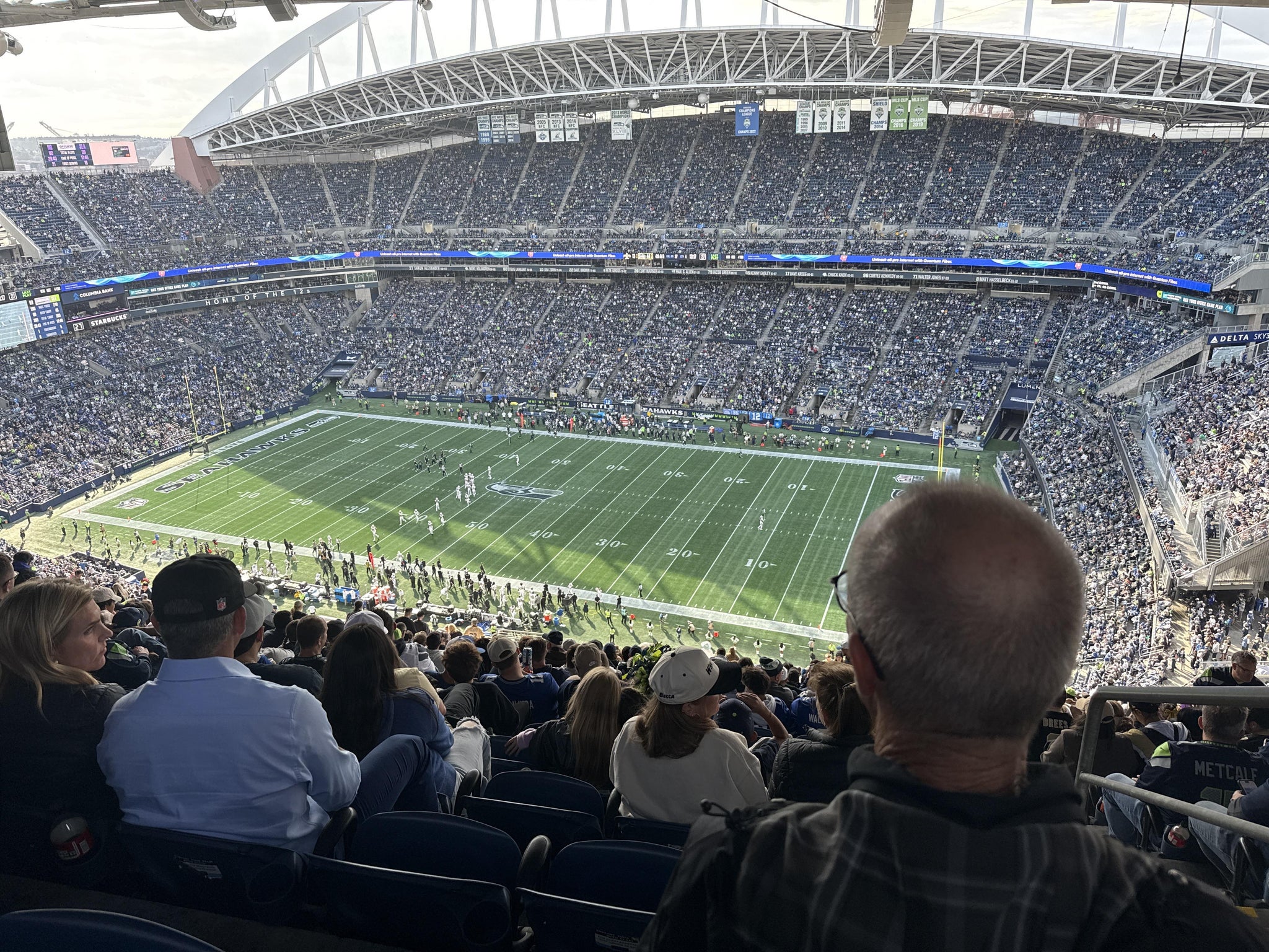 Real Fan View taken from Section 305 at Lumen Field by Jesús C