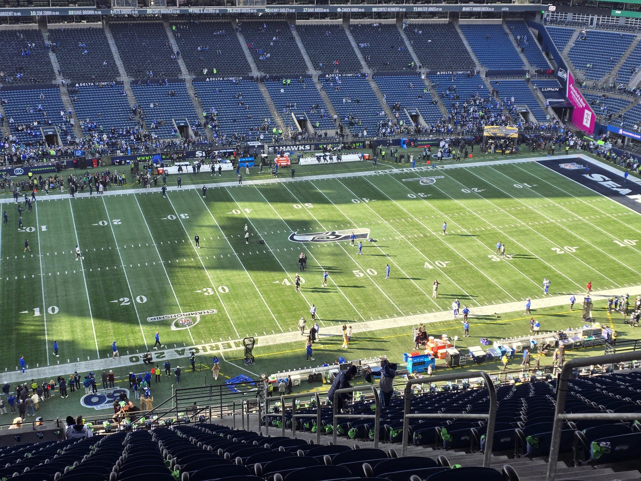 Real Fan View taken from Section 312 at Lumen Field by Brittany E