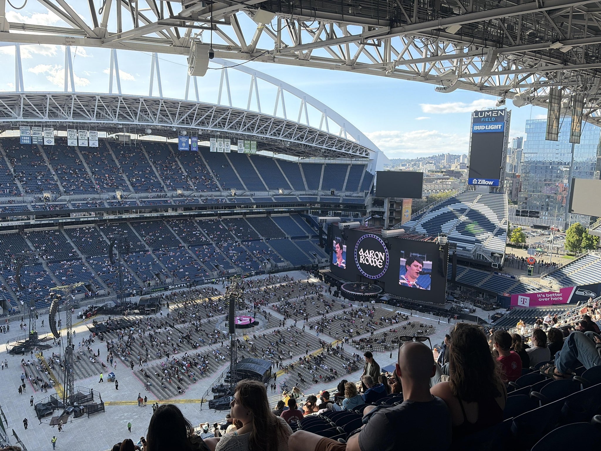 Real Fan View taken from Section 314 at Lumen Field by Sabina S