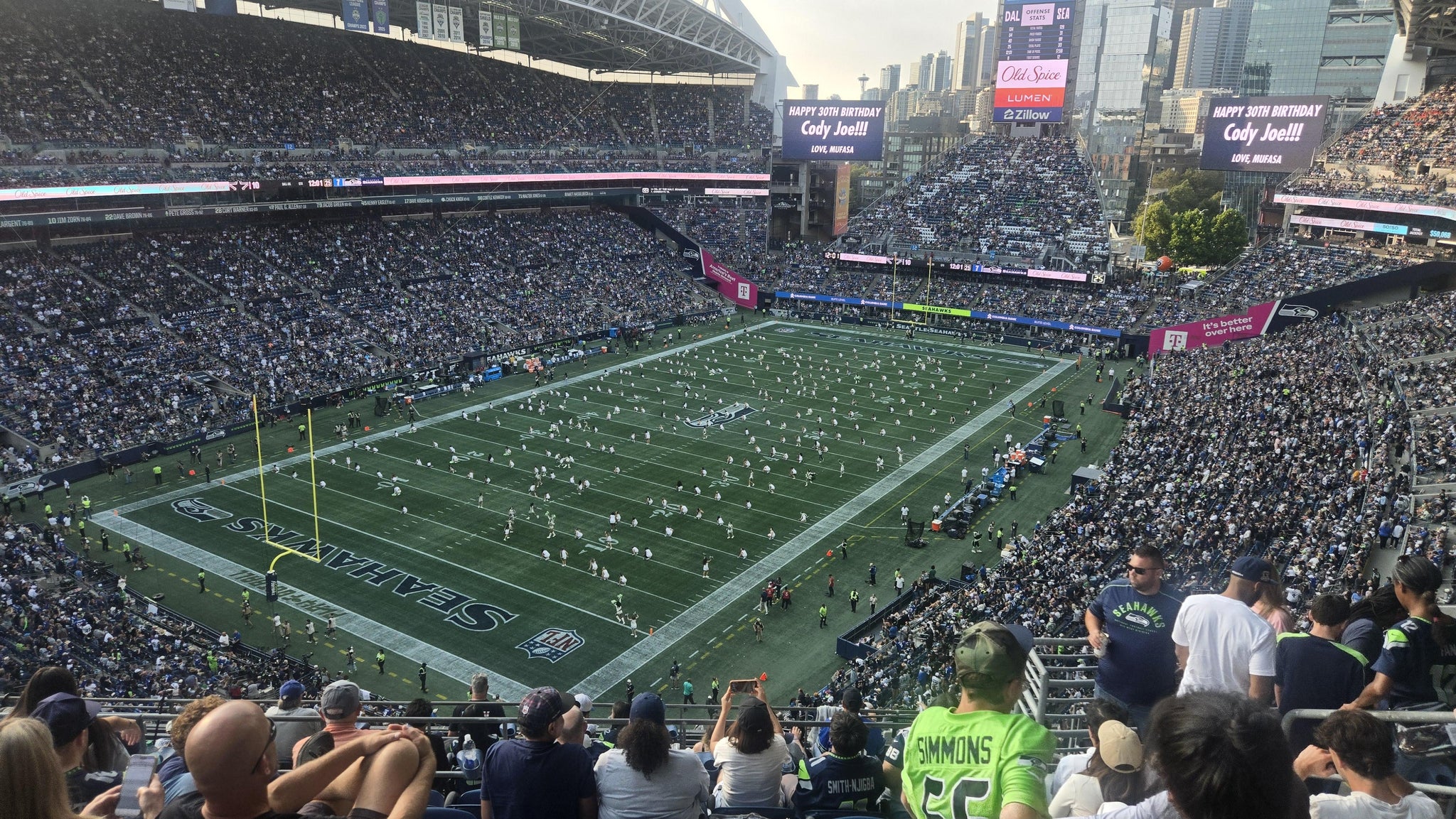Real Fan View taken from Section 317 at Lumen Field by Morgan C