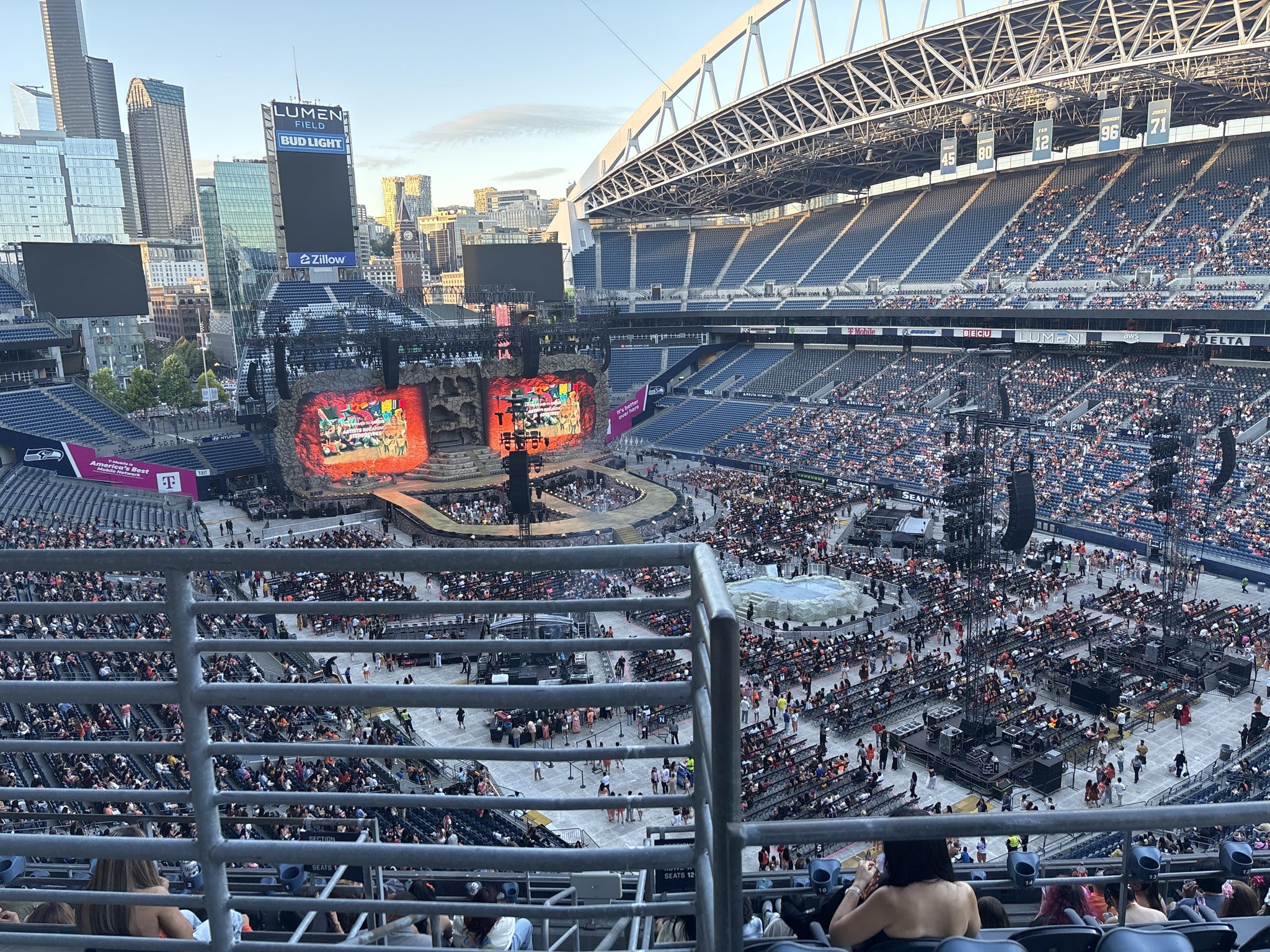 Real Fan View taken from Section 327 at Lumen Field by Abi A