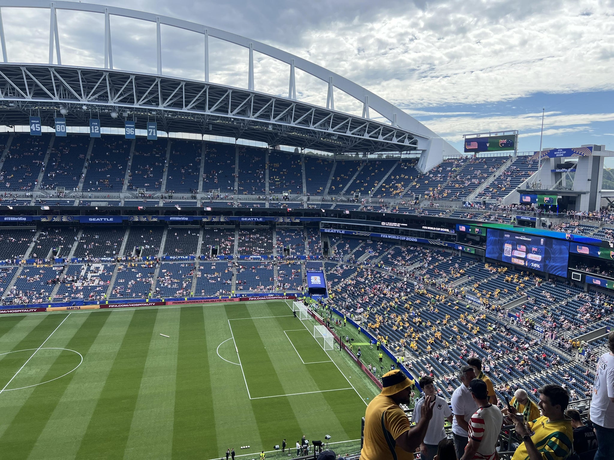 Real Fan View taken from Section 333 at Lumen Field by Rick R