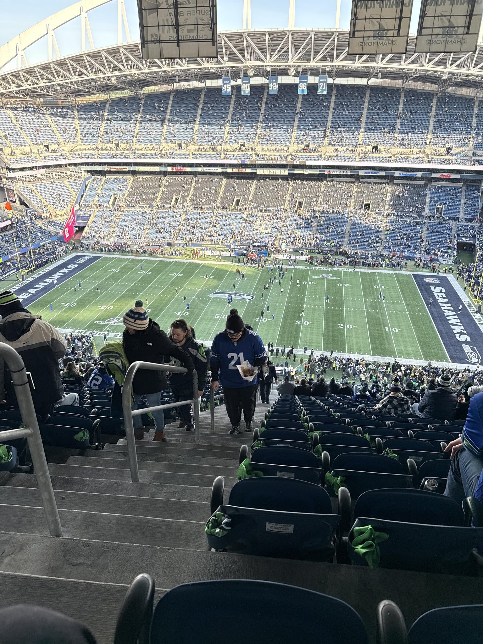 Real Fan View taken from Section 334 at Lumen Field by Anonymous User