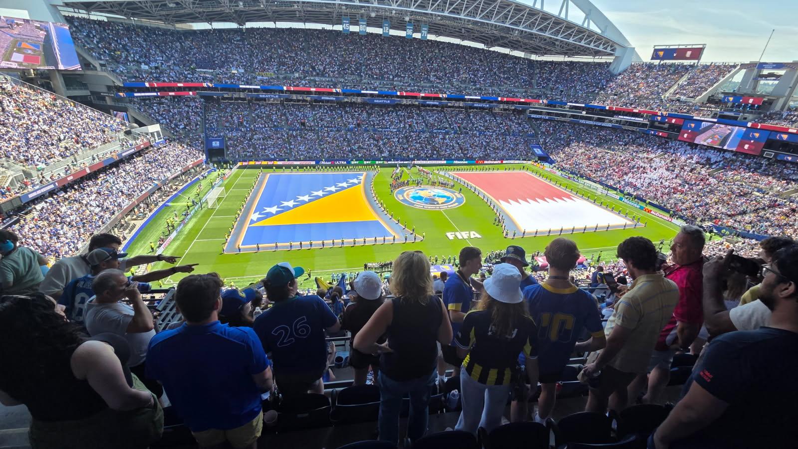 Real Fan View taken from Section 337 at Lumen Field by Eileen O