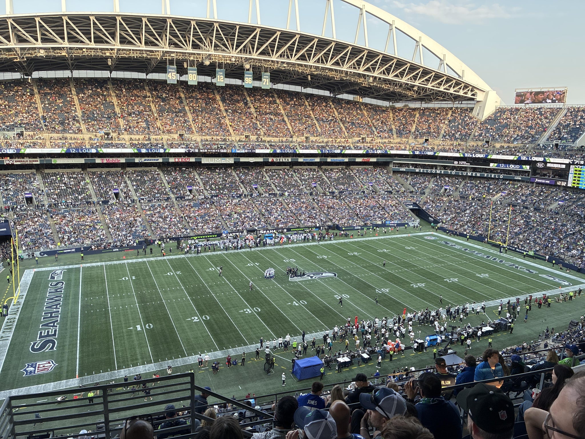 Real Fan View taken from Section 338 at Lumen Field by Justine L