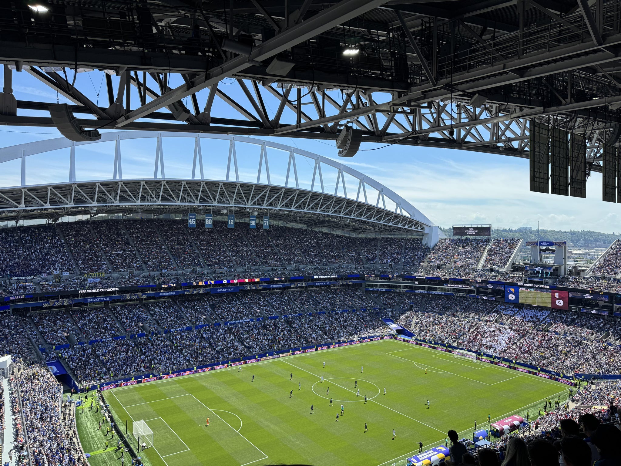 Real Fan View taken from Section 341 at Lumen Field by Jibin T