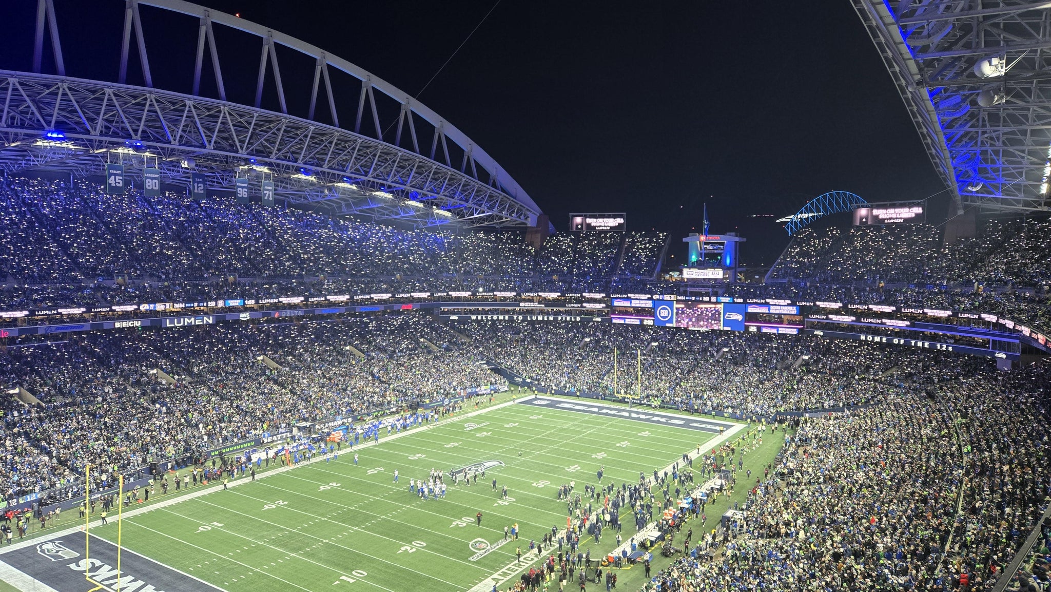 Real Fan View taken from Section 343 at Lumen Field by Nathaniel B