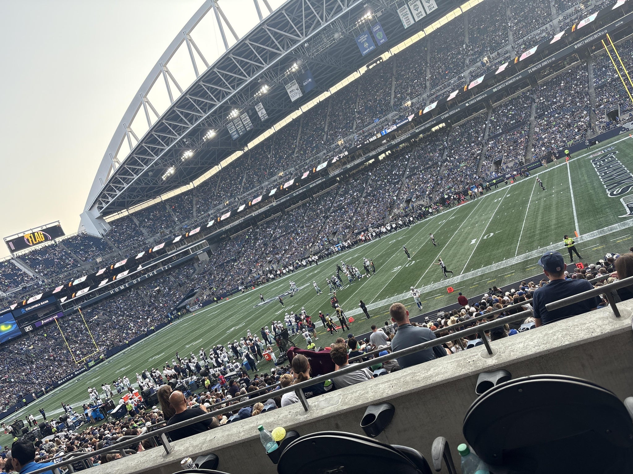 Real Fan View taken from Club 205 at Lumen Field by Diego O