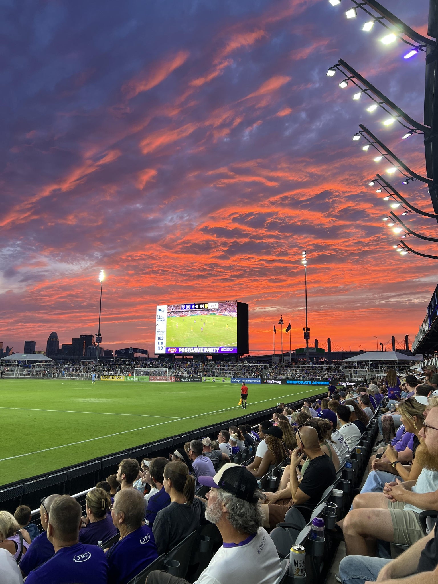 Real Fan View taken from Section 121 at Lynn Family Stadium by Nick V
