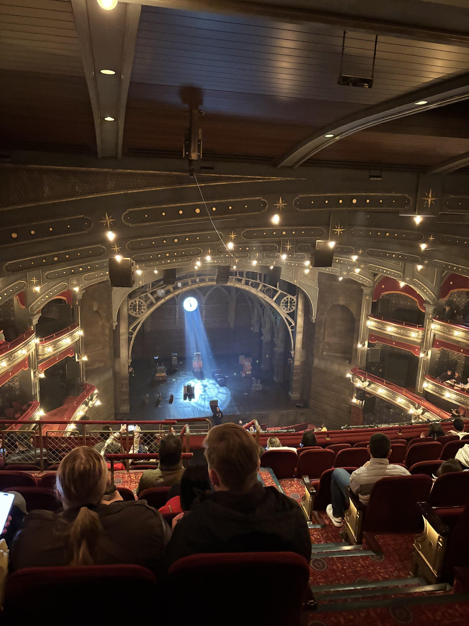 Real Fan View taken from Balcony at Lyric Theatre - New York by Rebecca B