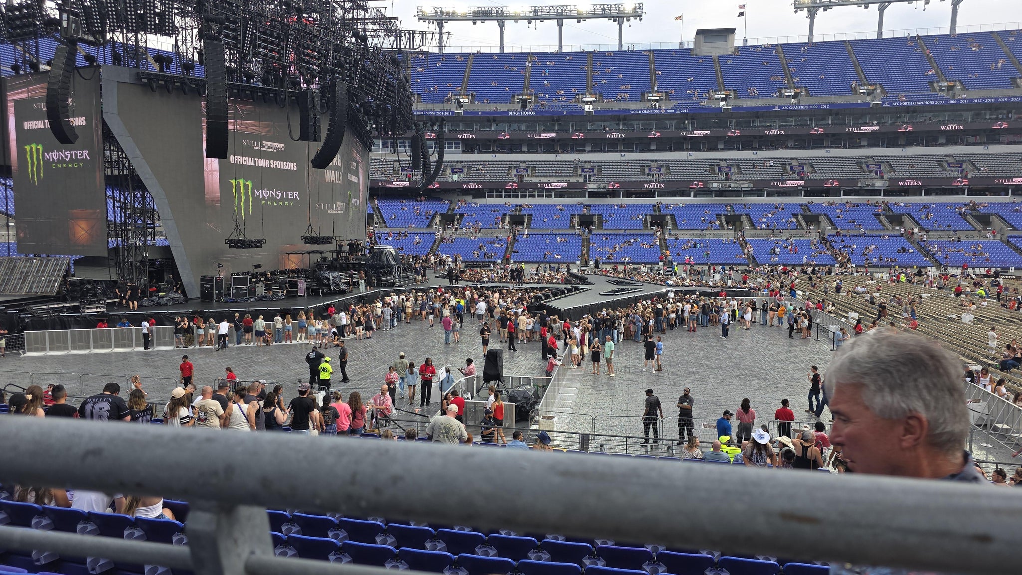 Real Fan View taken from Section 101 at M&T Bank Stadium by Robert S