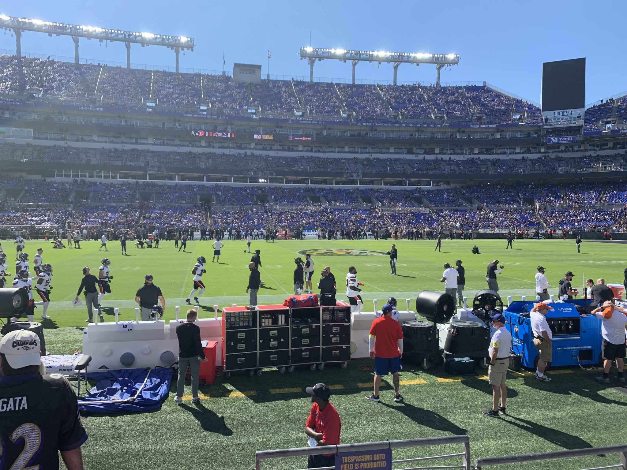 Real Fan View taken from Section 101 at M&T Bank Stadium by Ernest B