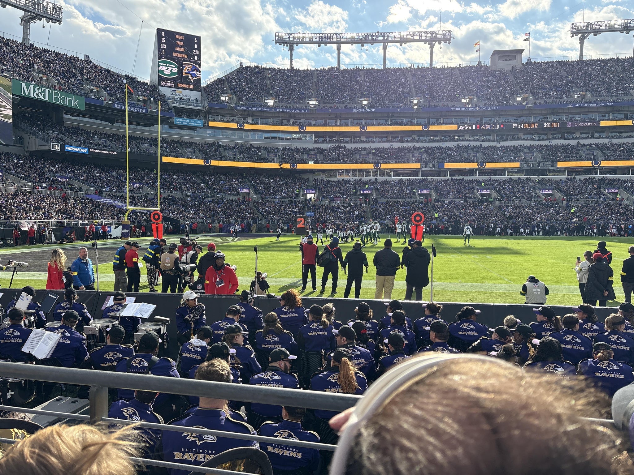 Real Fan View taken from Section 102 at M&T Bank Stadium by Ronald S