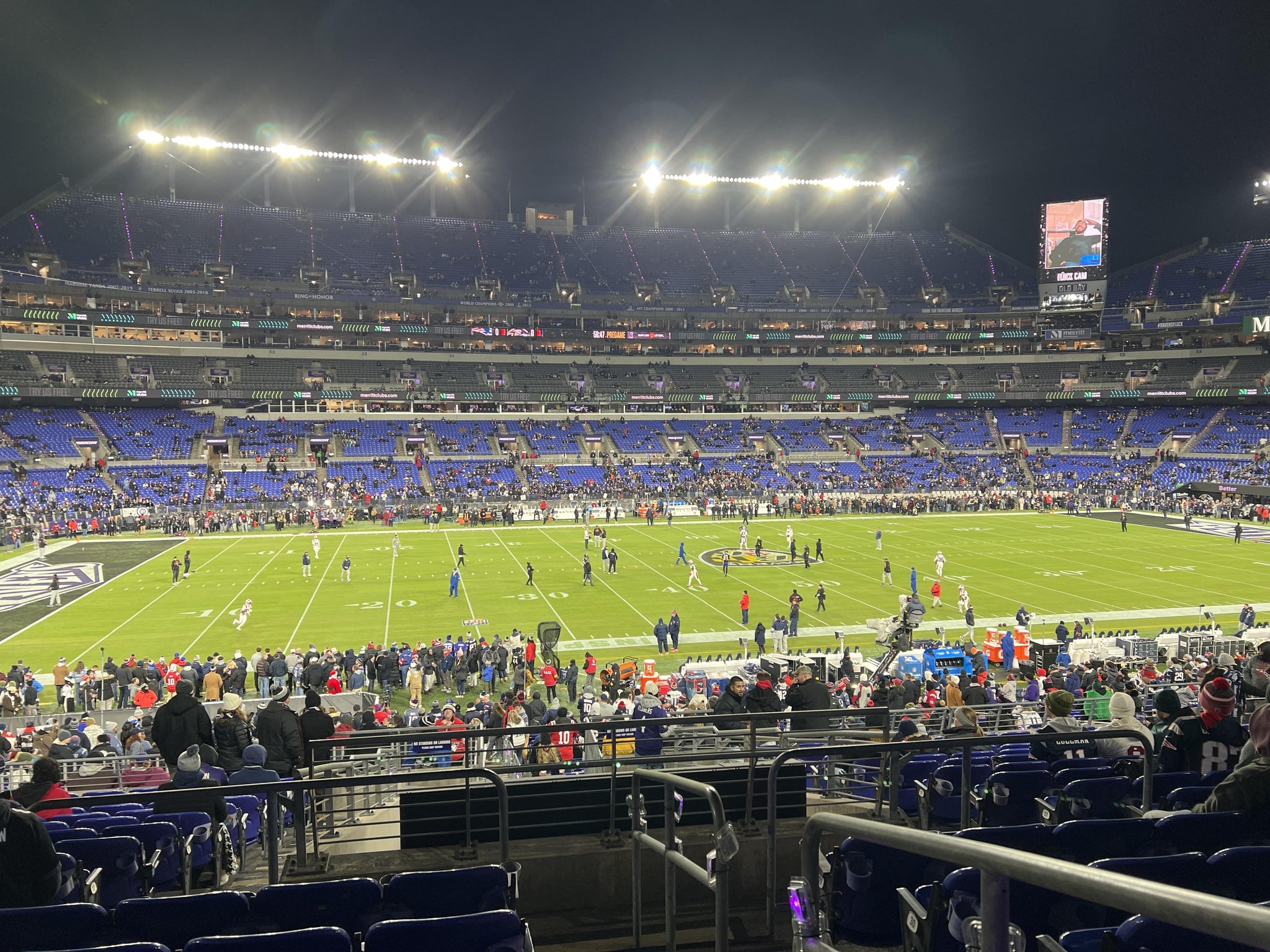 Real Fan View taken from Section 102 at M&T Bank Stadium by Christopher H