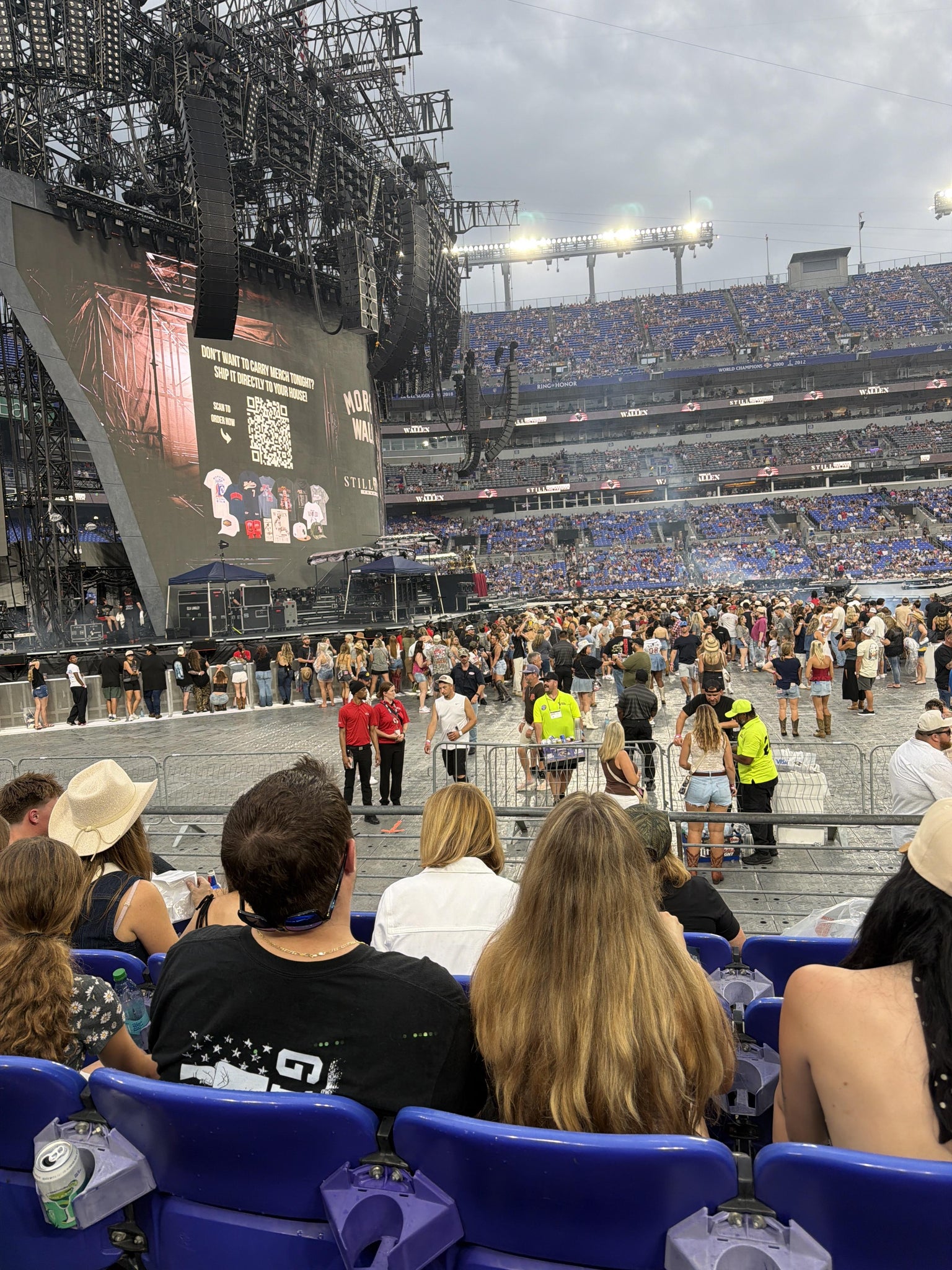 Real Fan View taken from Section 102 at M&T Bank Stadium by Melissa B