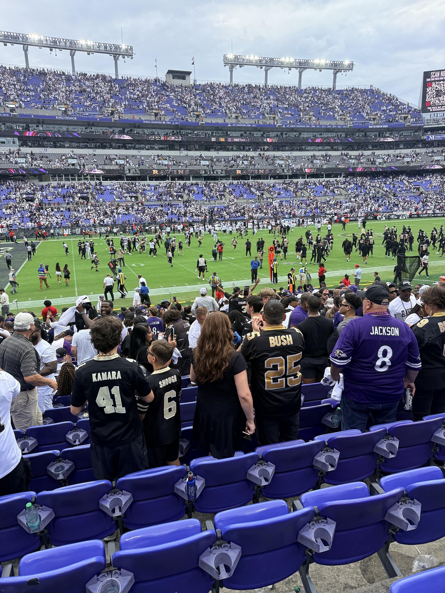 Real Fan View taken from Section 103 at M&T Bank Stadium by Darren H
