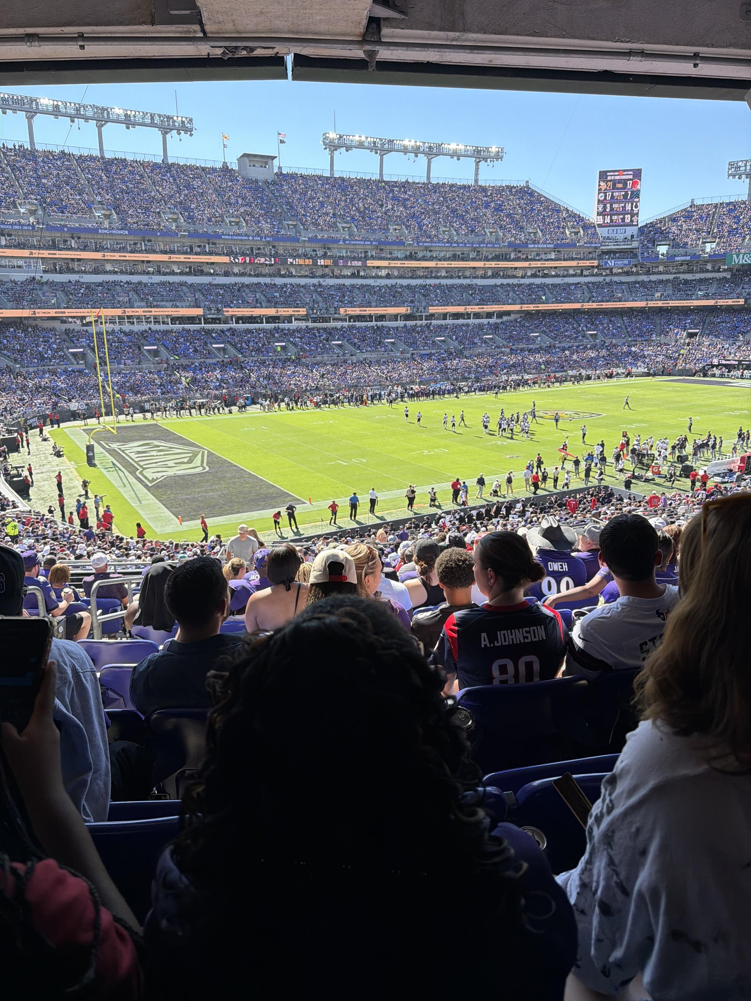 Real Fan View taken from Section 105 at M&T Bank Stadium by Tarnisha L