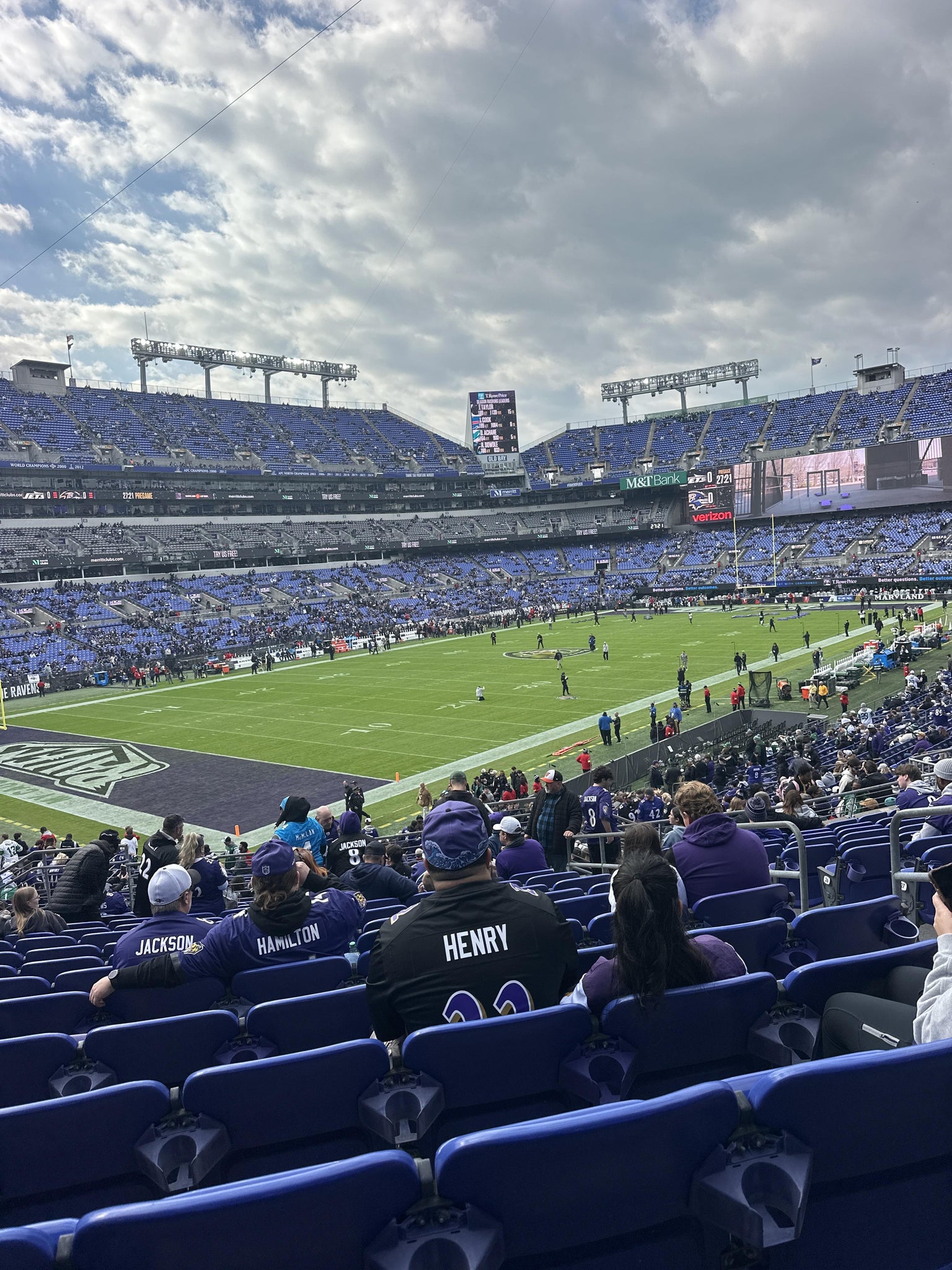 Real Fan View taken from Section 107 at M&T Bank Stadium by Angel L