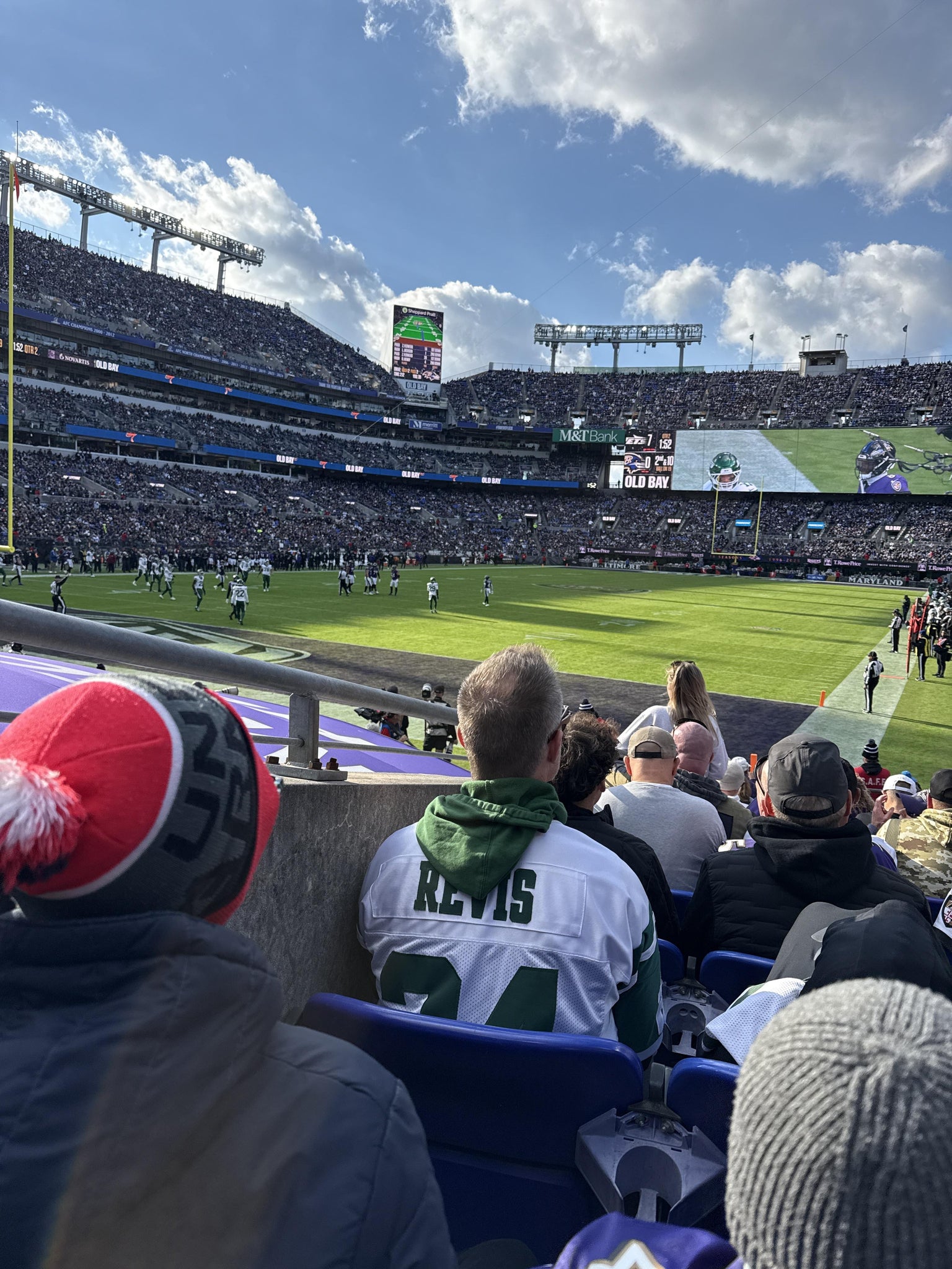Real Fan View taken from Section 109 at M&T Bank Stadium by Lisa B