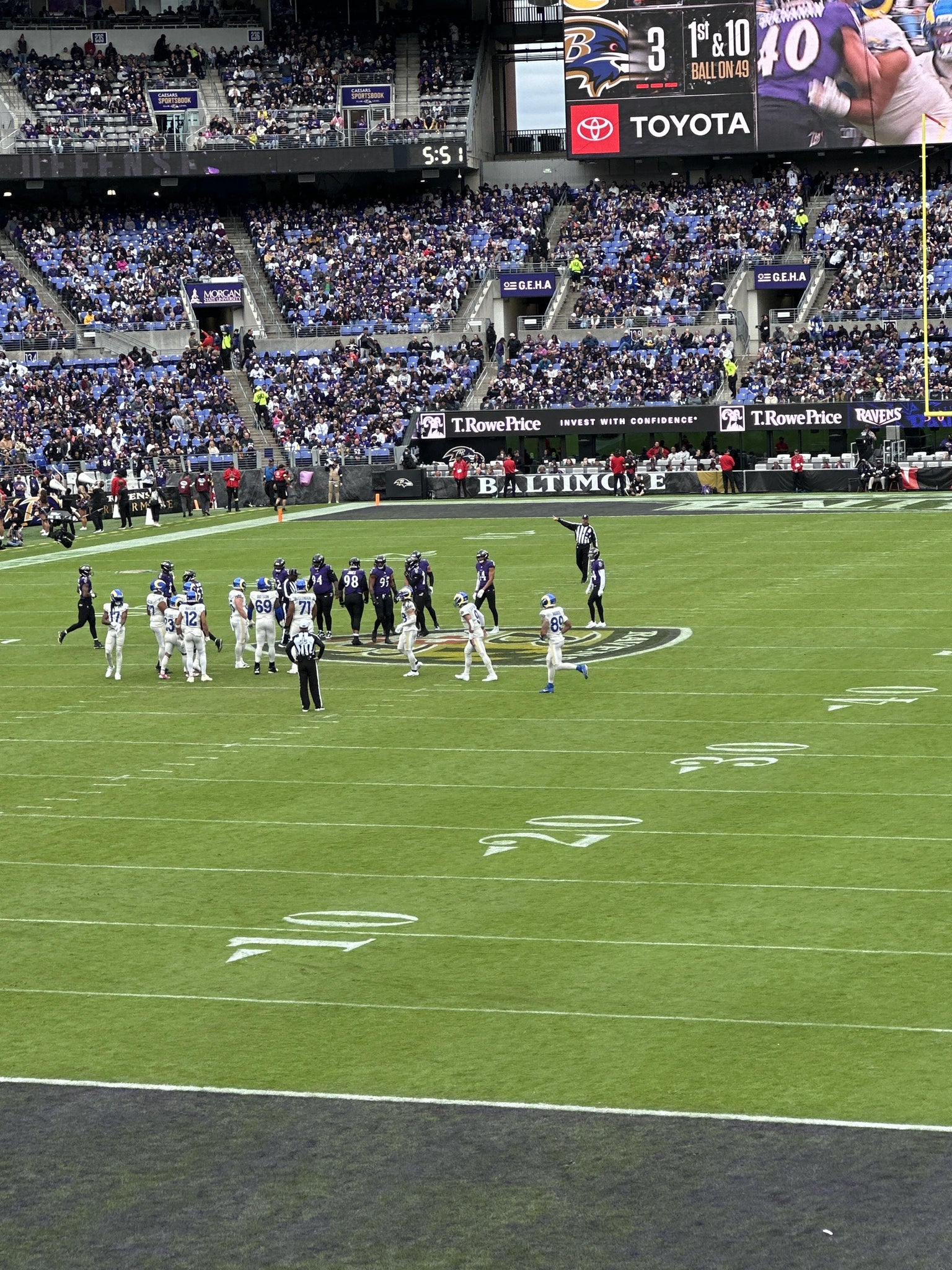 Real Fan View taken from Section 109 at M&T Bank Stadium by Anonymous User