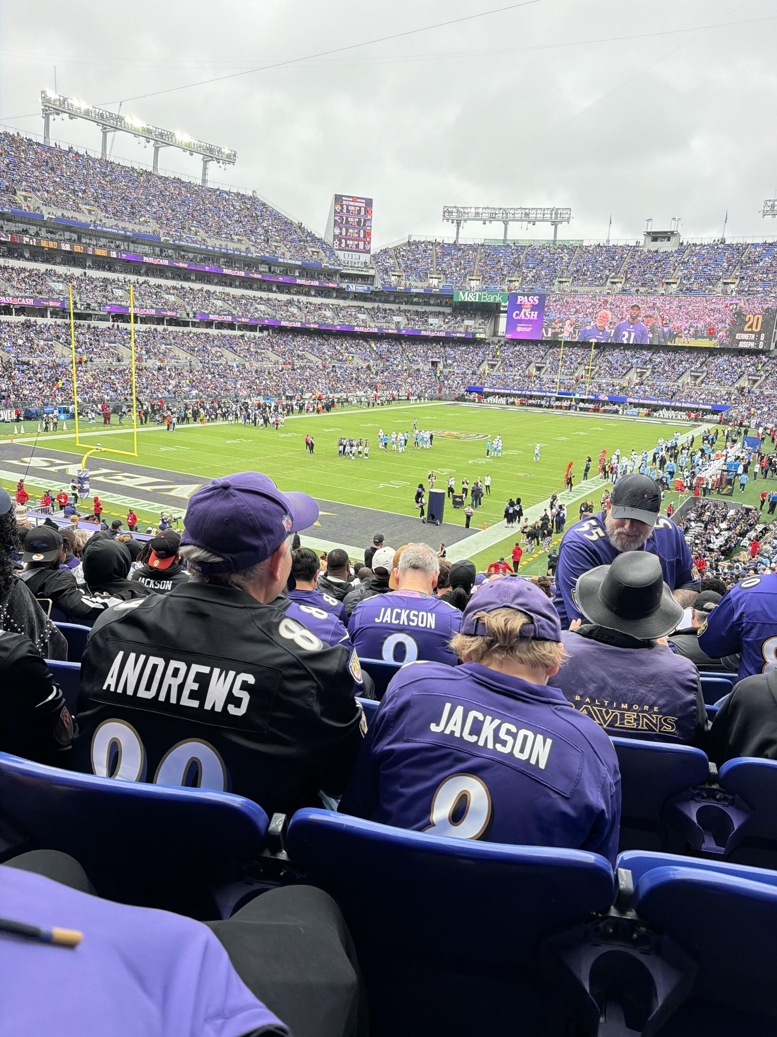Real Fan View taken from Section 109 at M&T Bank Stadium by Remond W