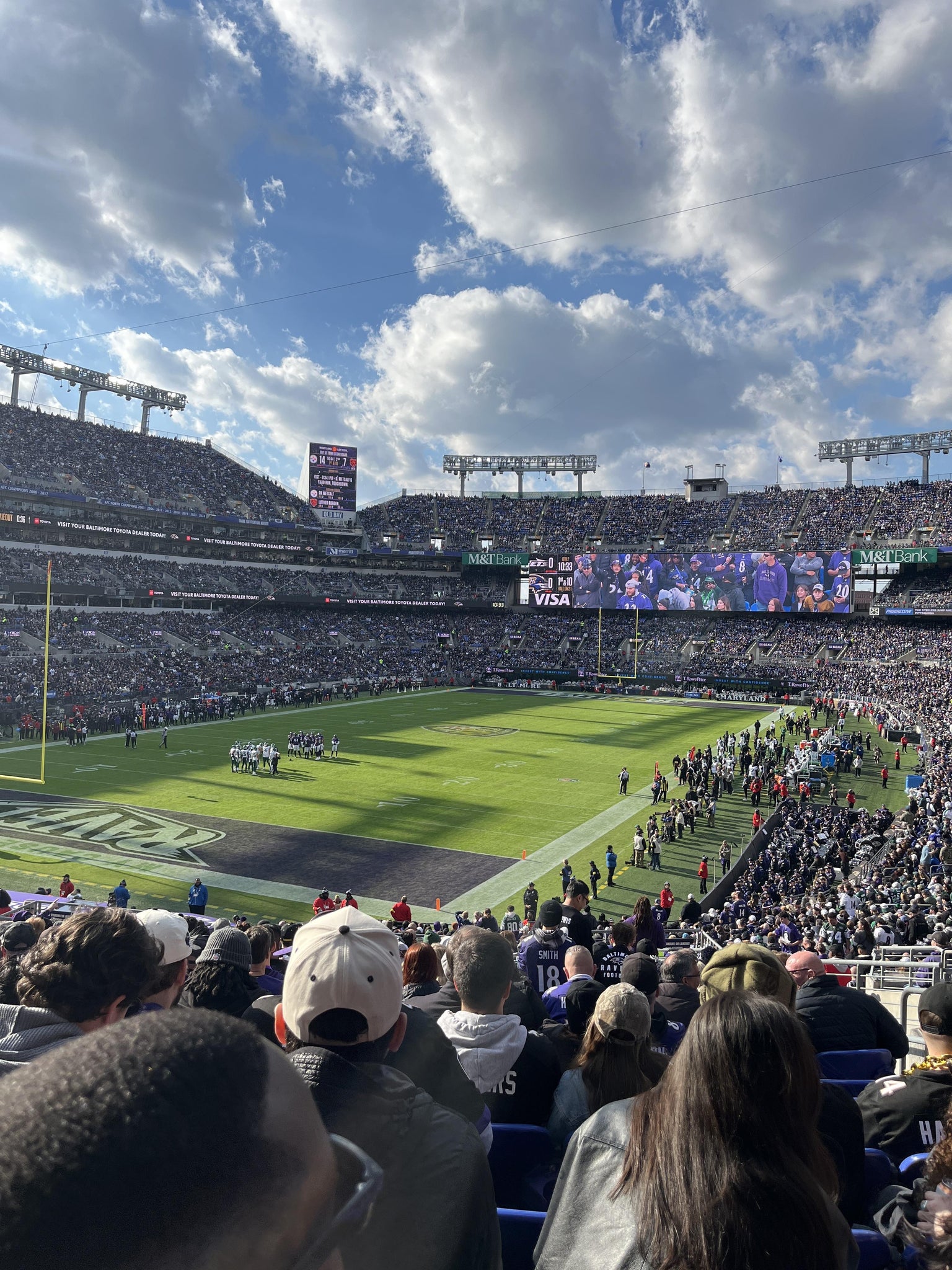 Real Fan View taken from Section 109 at M&T Bank Stadium by Remond W