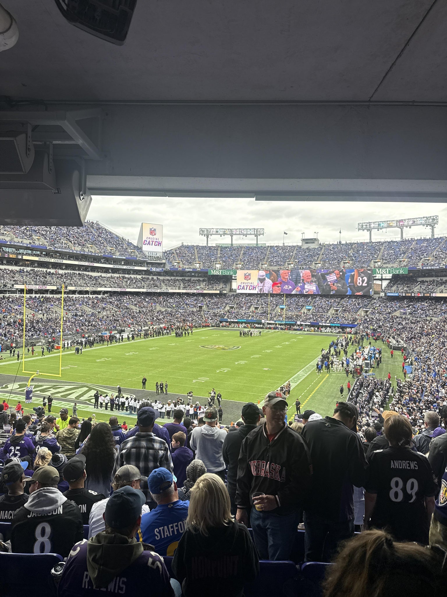 Real Fan View taken from Section 109 at M&T Bank Stadium by Tim B