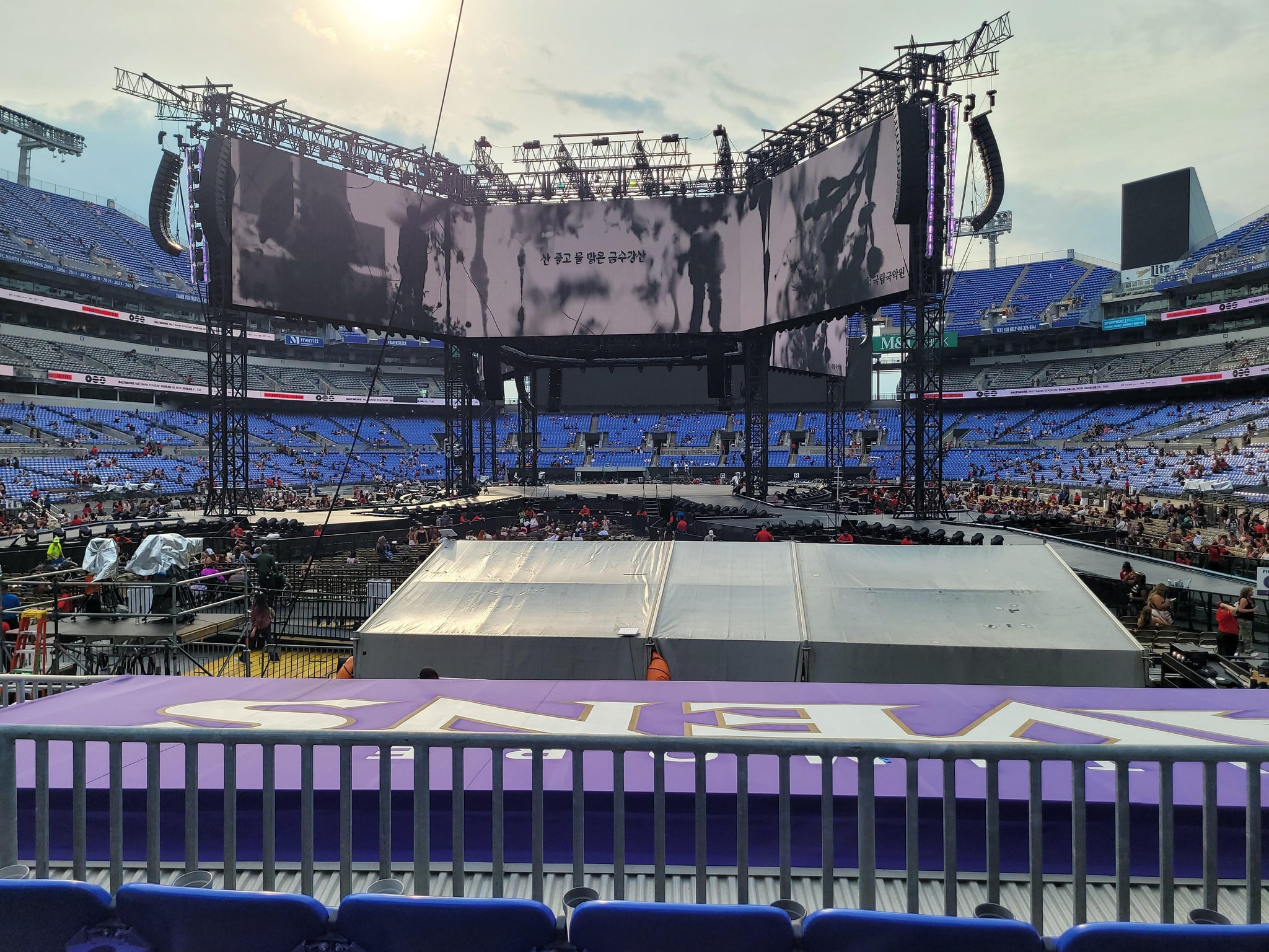 Real Fan View taken from Section 112 at M&T Bank Stadium by Brenda T