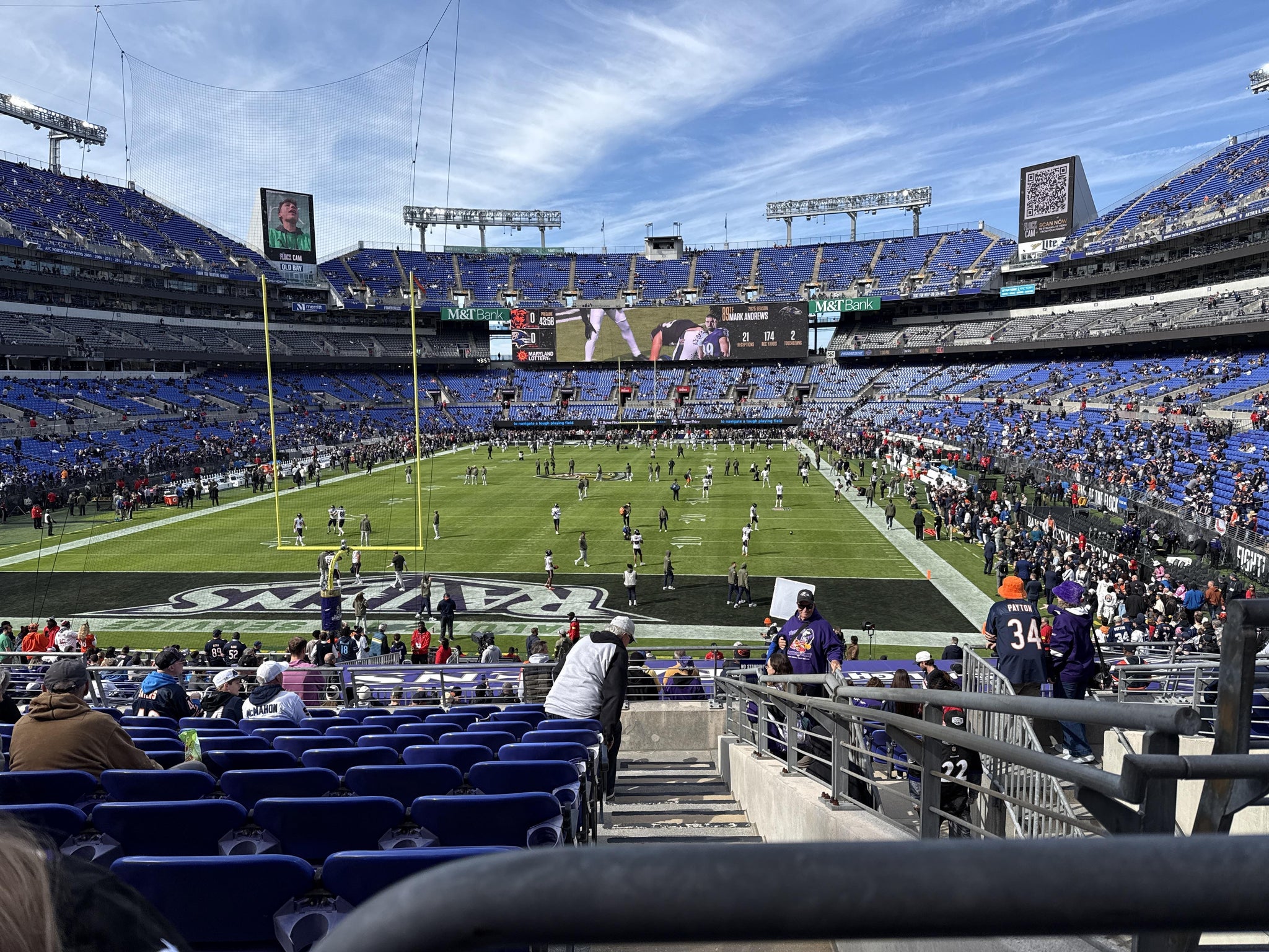 Real Fan View taken from Section 112 at M&T Bank Stadium by Lindsey C