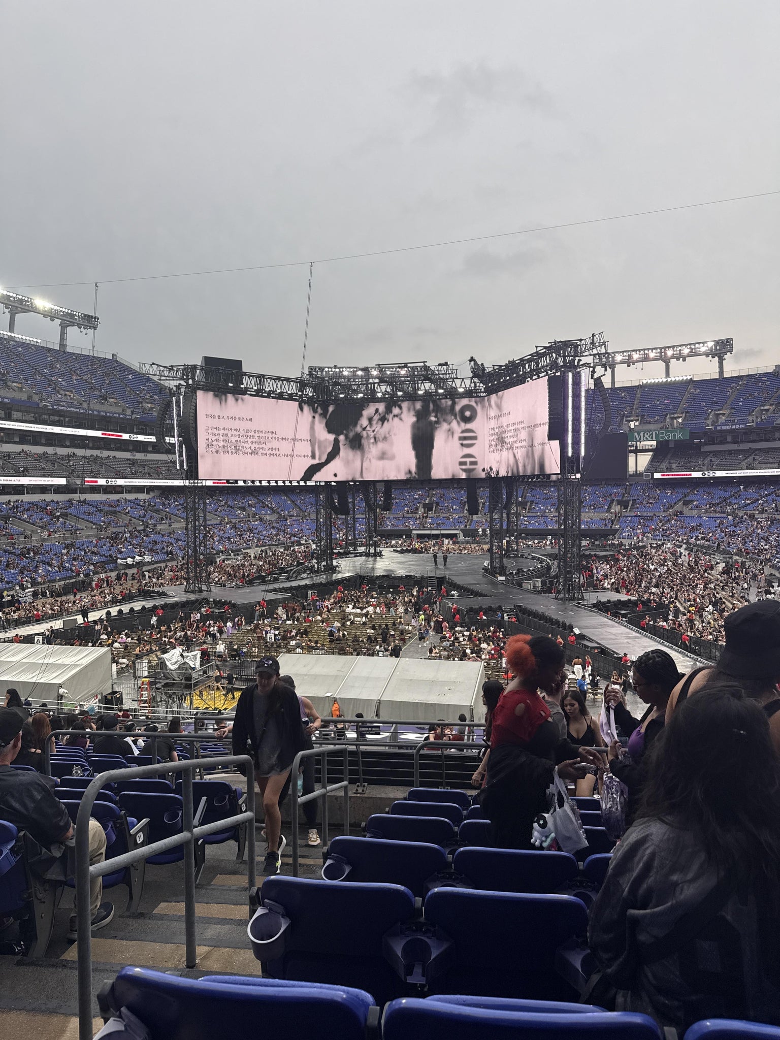 Vue réelle des fans prise de la Section 112 au site M&T Bank Stadium par Gianna C