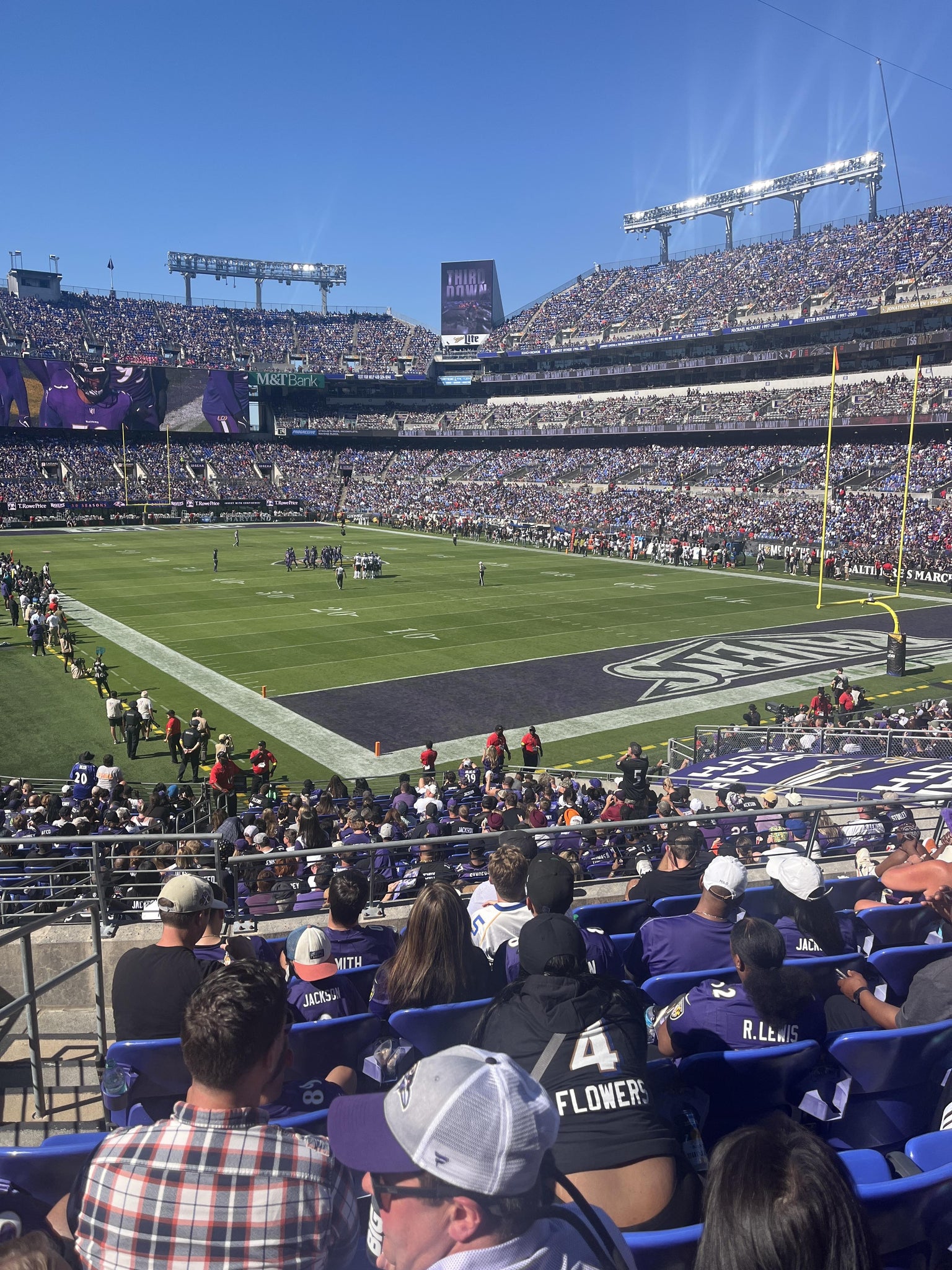 Real Fan View taken from Section 117 at M&T Bank Stadium by Gregory Z