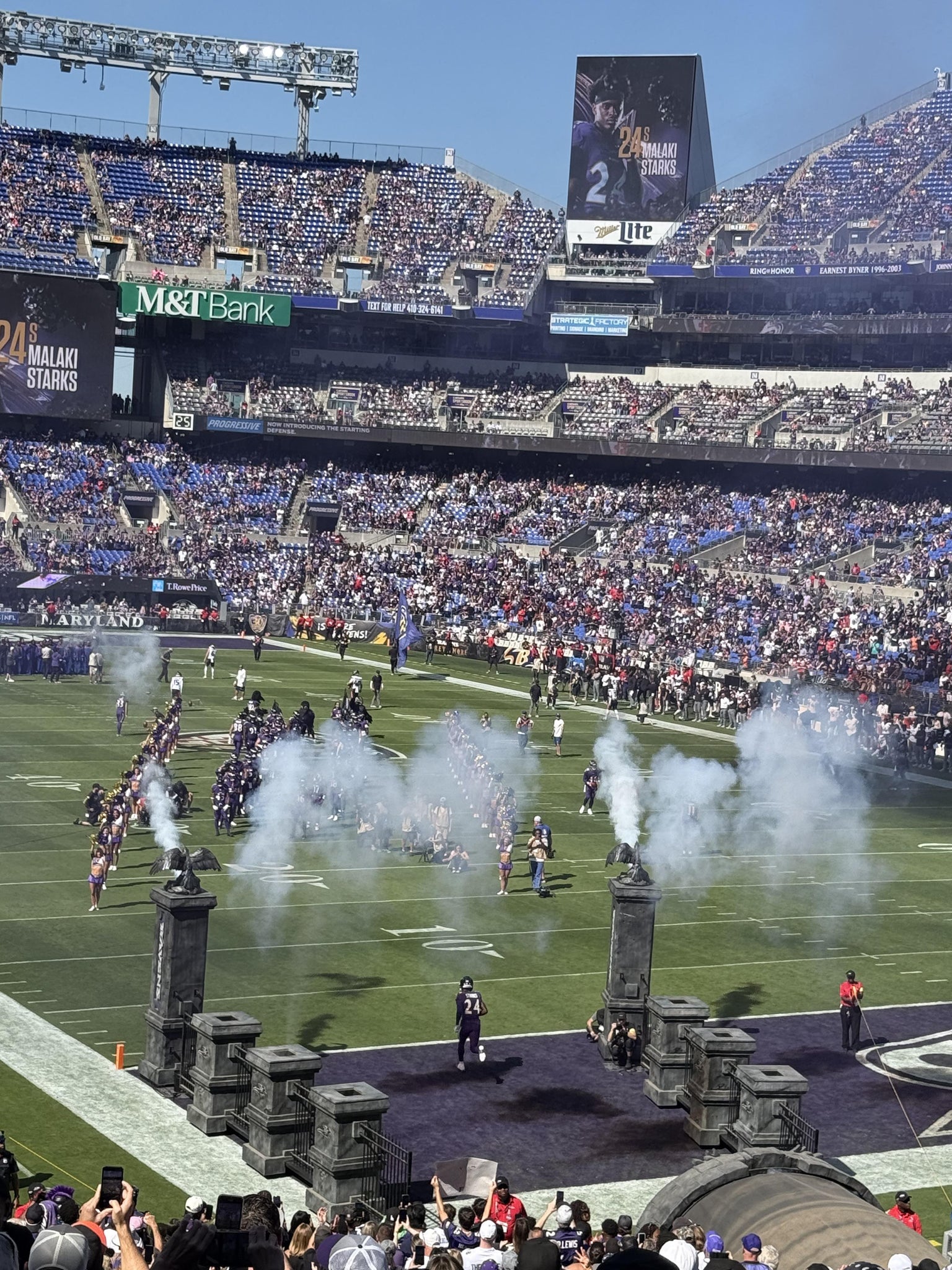 Real Fan View taken from Section 117 at M&T Bank Stadium by Glenn H