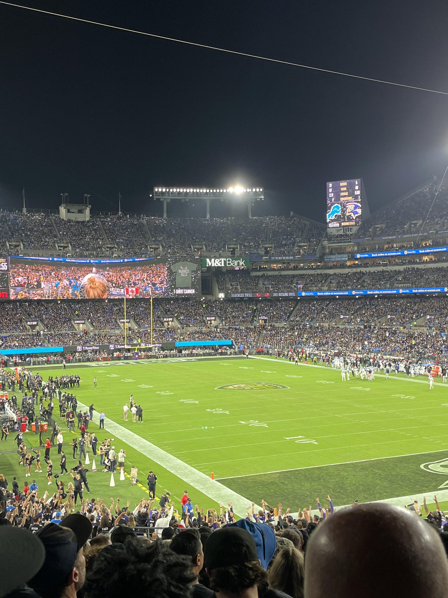 Real Fan View taken from Section 117 at M&T Bank Stadium by Donna A