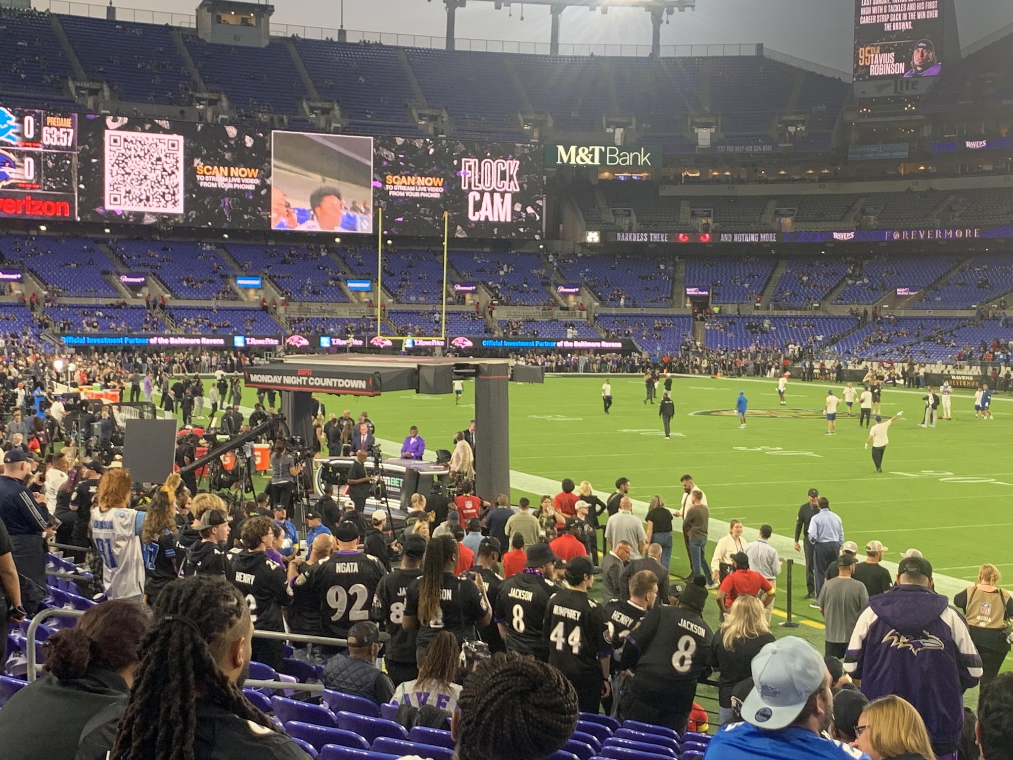 Real Fan View taken from Section 119 at M&T Bank Stadium by Deborah M