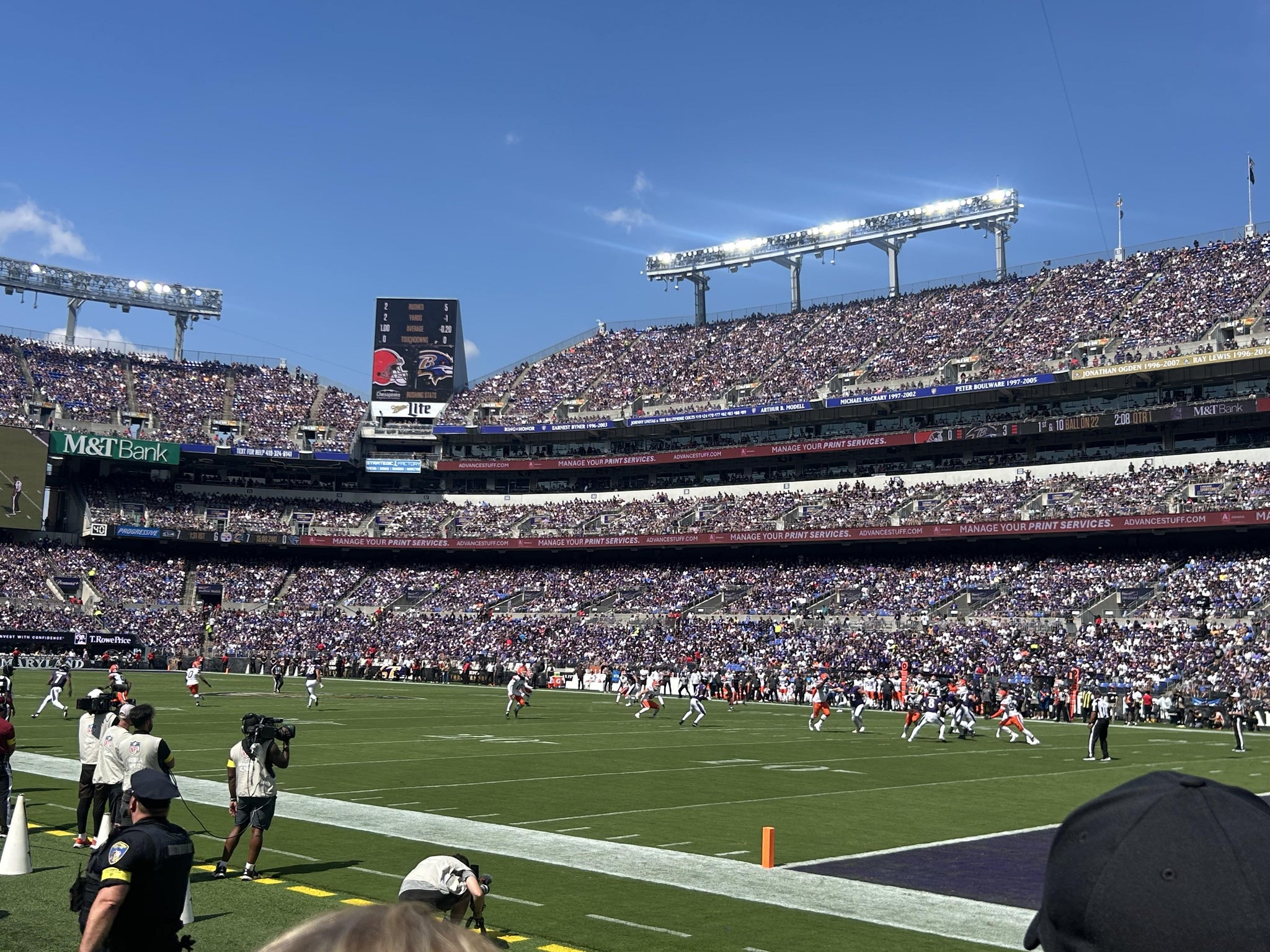 Real Fan View taken from Section 119 at M&T Bank Stadium by Natalia R