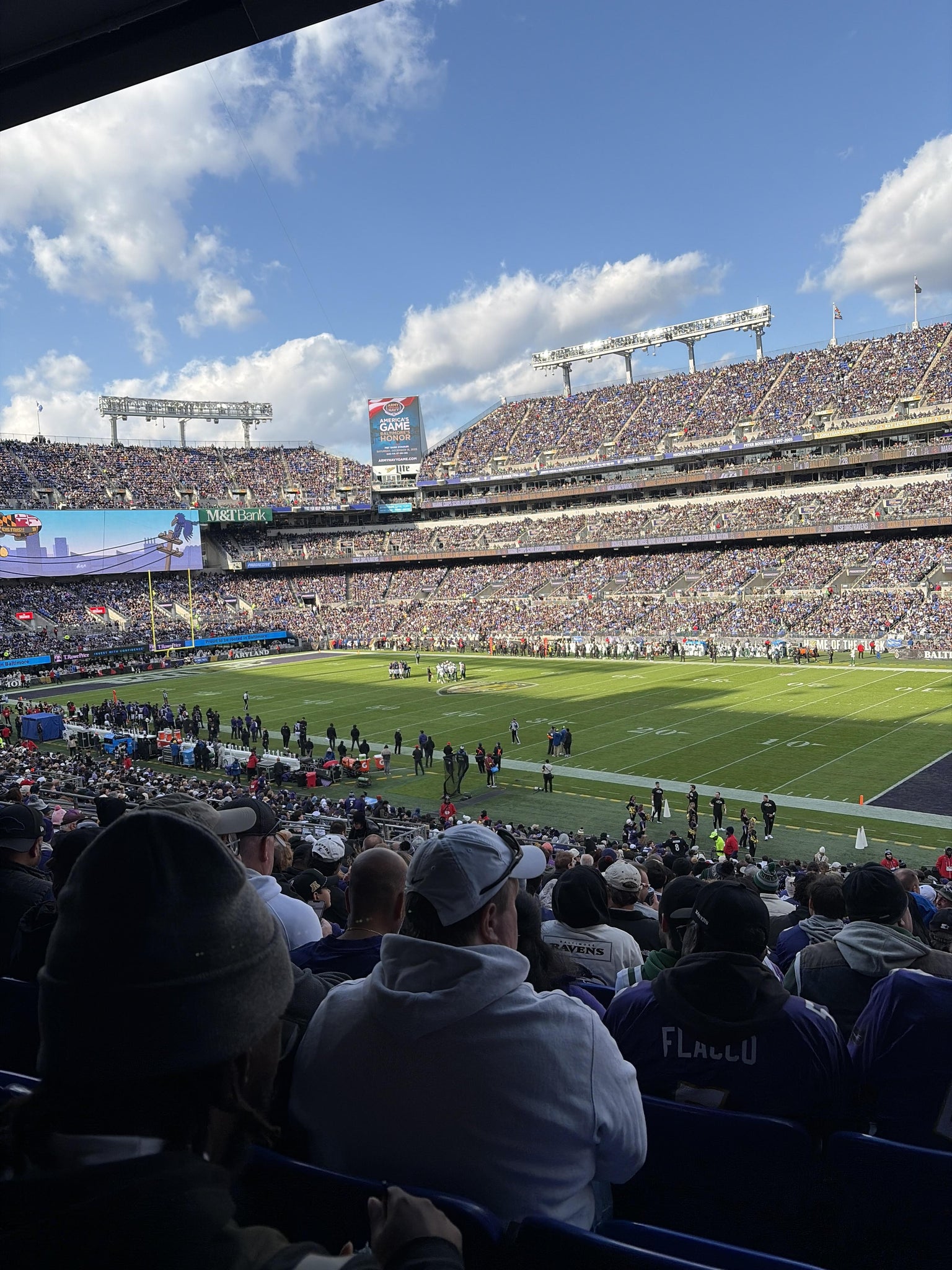 Real Fan View taken from Section 121 at M&T Bank Stadium by Frank M