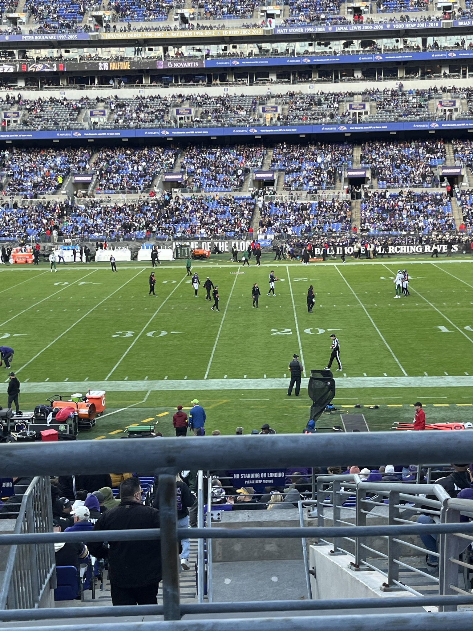 Real Fan View taken from Section 124 at M&T Bank Stadium by Arthur G