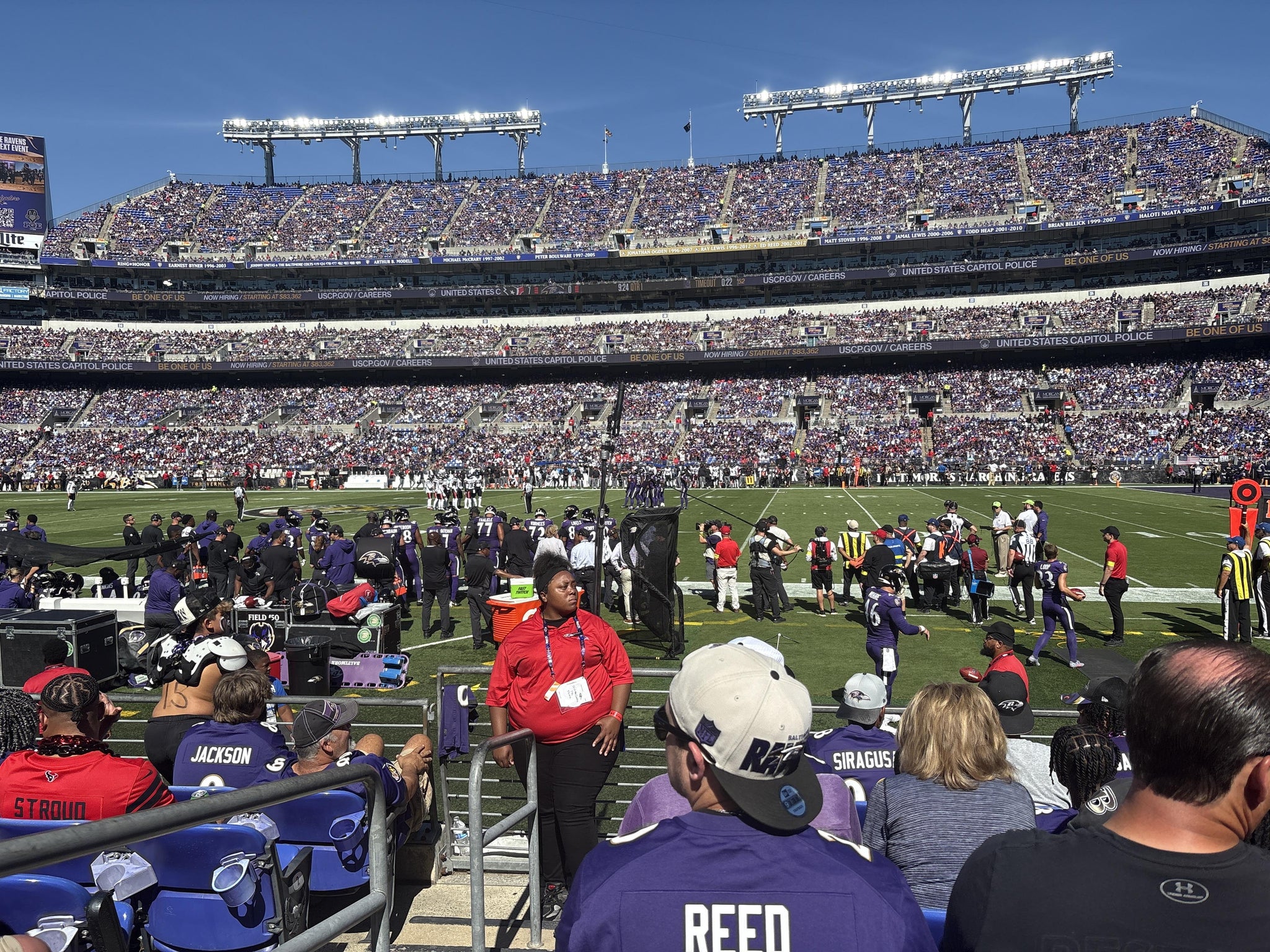 Real Fan View taken from Section 124 at M&T Bank Stadium by Todd M