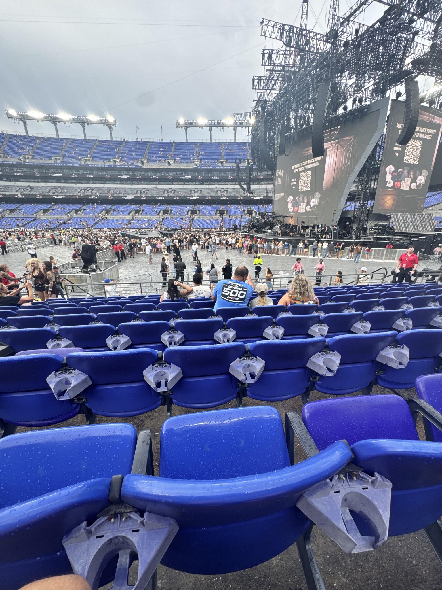 Real Fan View taken from Section 124 at M&T Bank Stadium by Skylar M