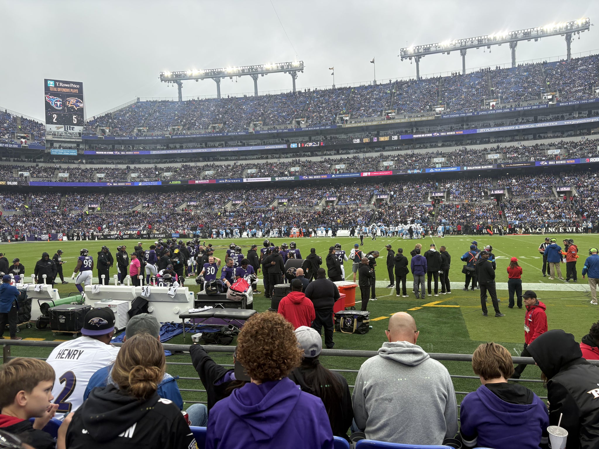 Vue réelle des fans prise de la Section 125 au site M&T Bank Stadium par Kelly G